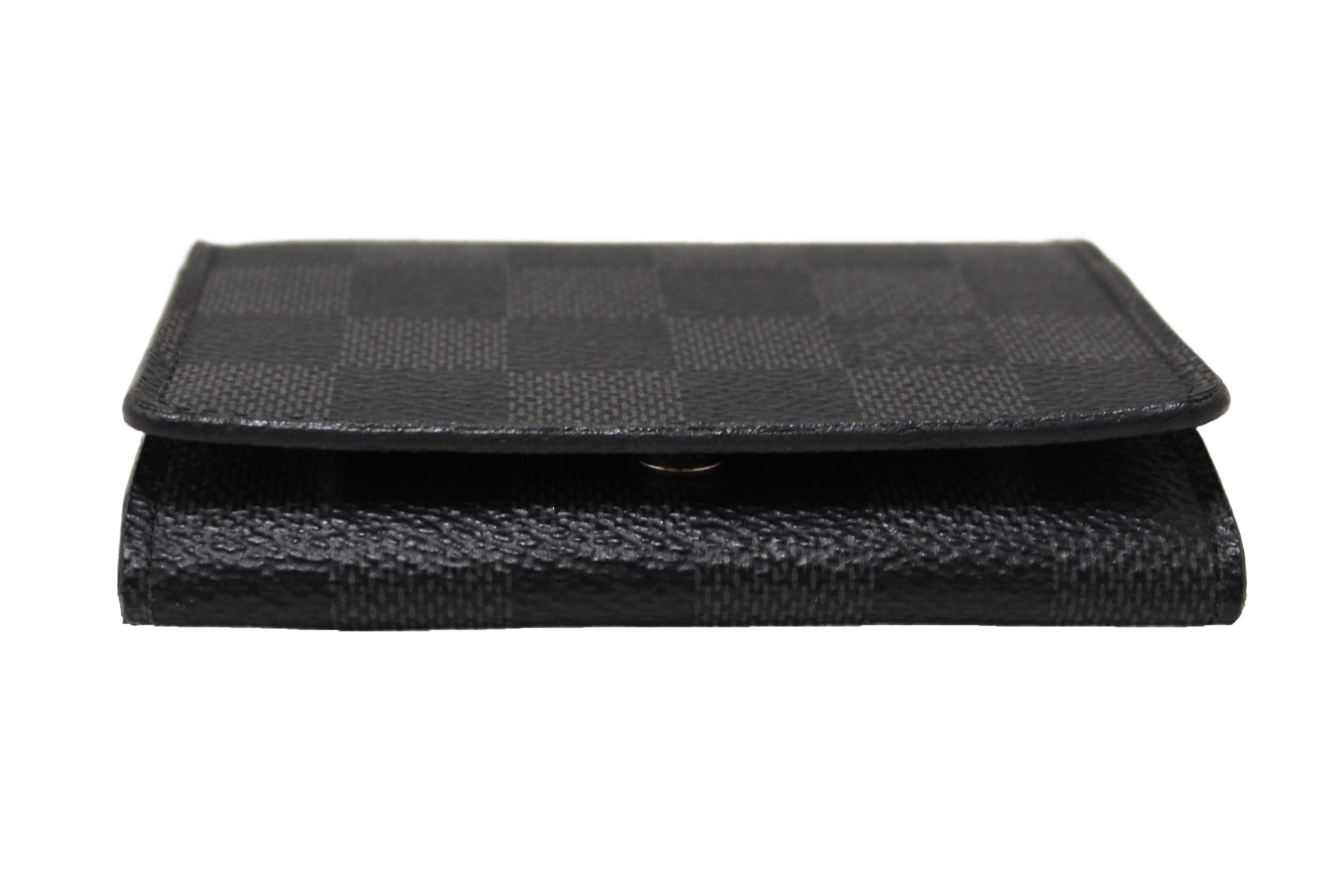 Authentic Louis Vuitton Damier Graphite Envelope Business Card Holder