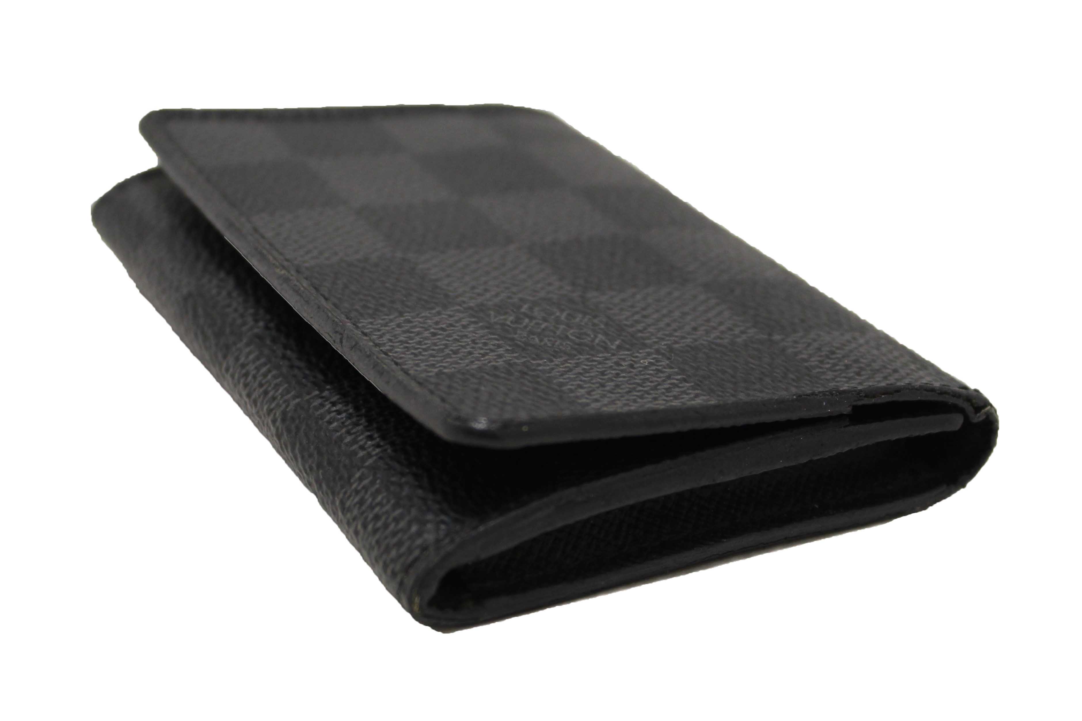Authentic Louis Vuitton Damier Graphite Envelope Business Card Holder