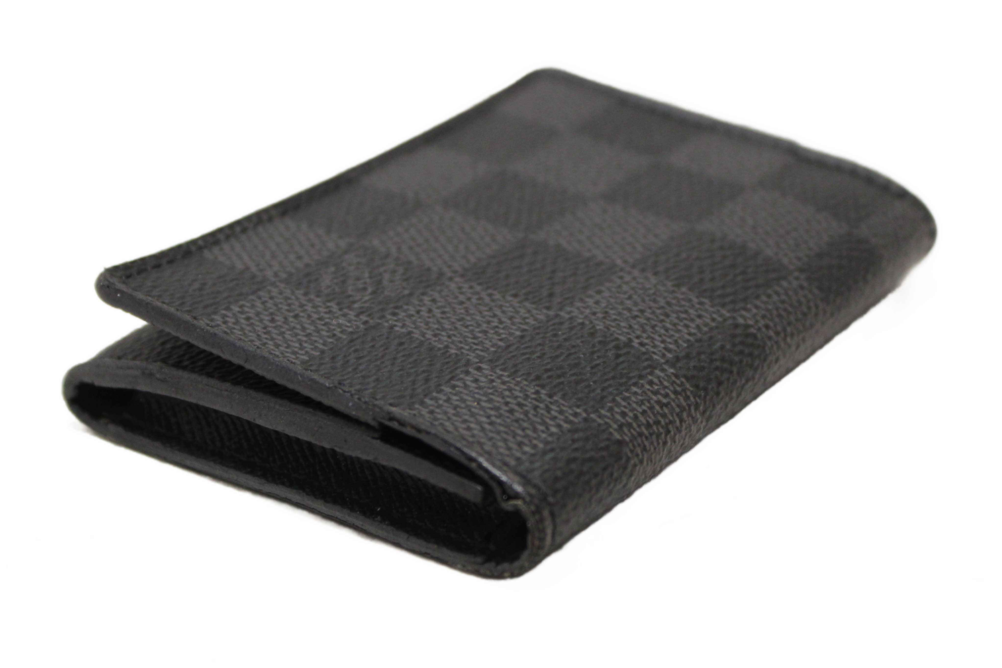 Authentic Louis Vuitton Damier Graphite Envelope Business Card Holder