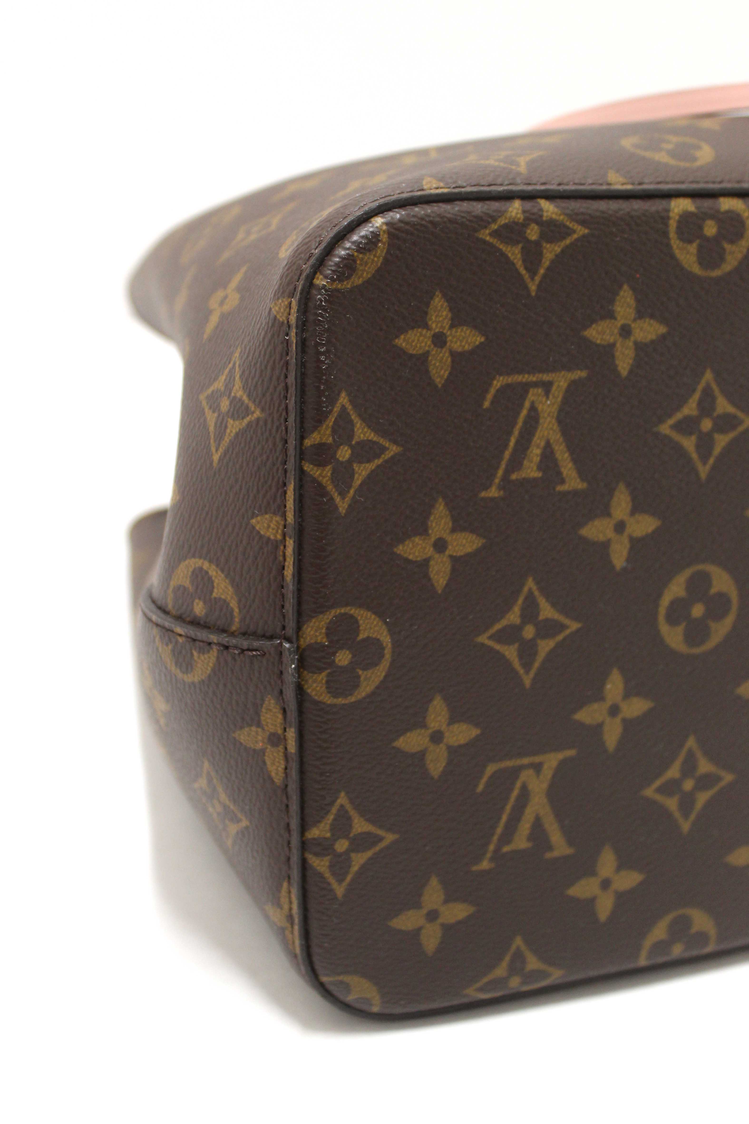 Authentic Louis Vuitton Classic Monogram Pink NeoNoe Shoulder Bag