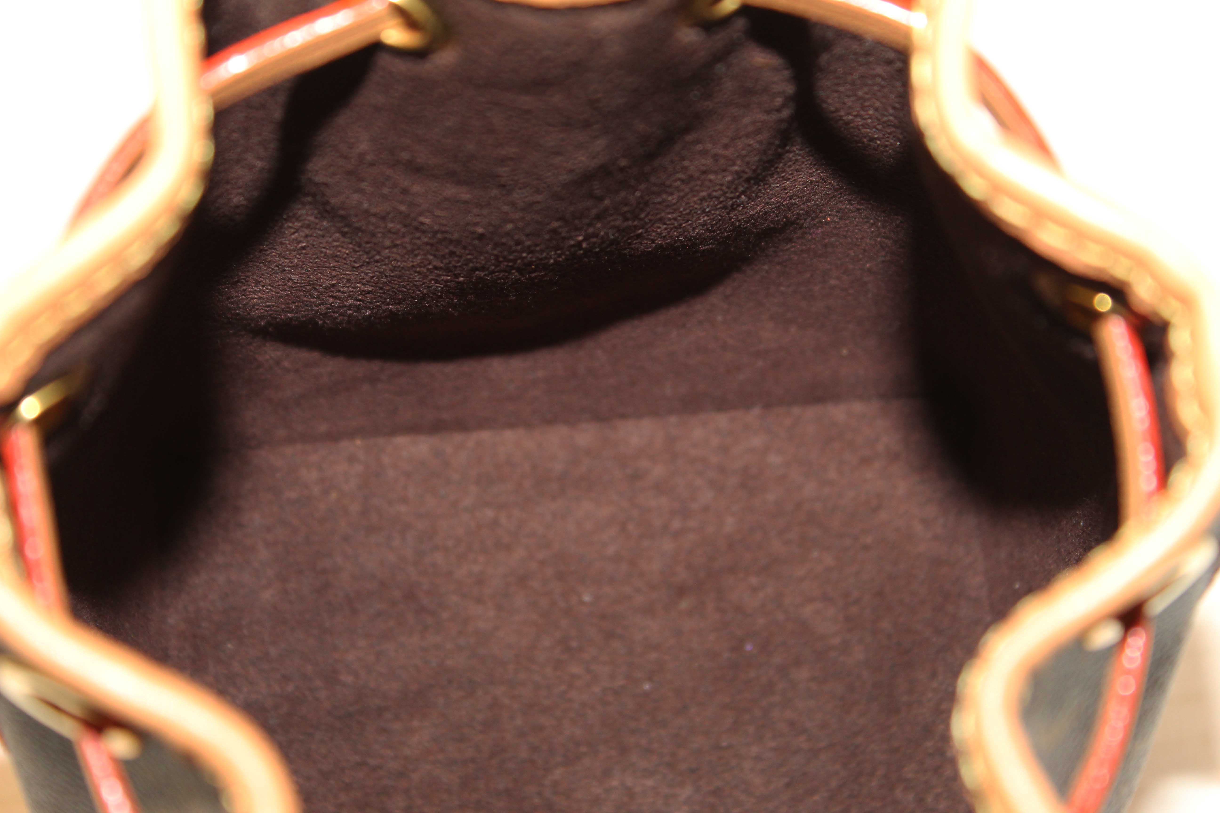 Authentic Louis Vuitton Classic Monogram Nano Noé Bag