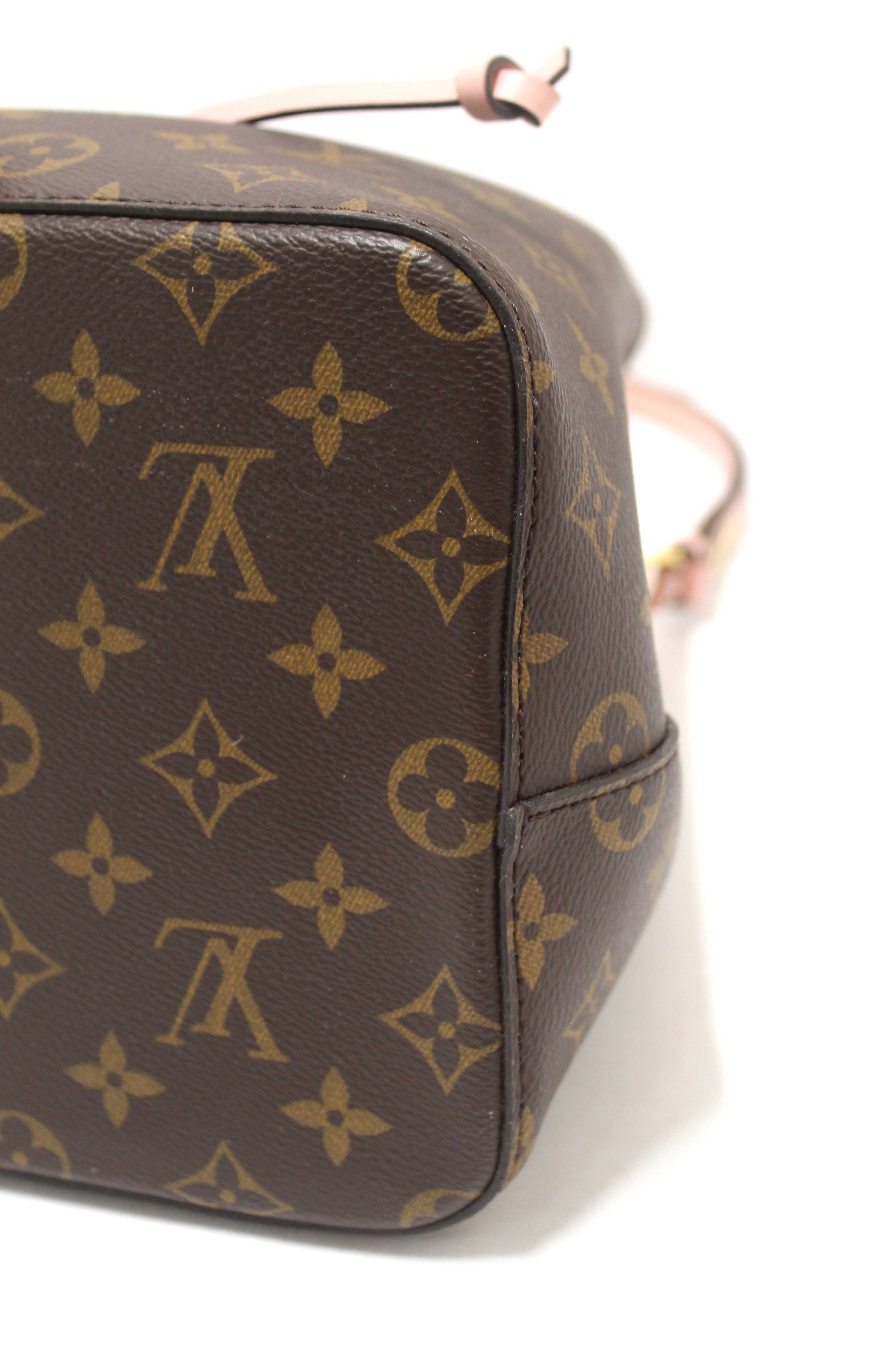 Authentic Louis Vuitton Classic Monogram Pink NeoNoe Shoulder Bag