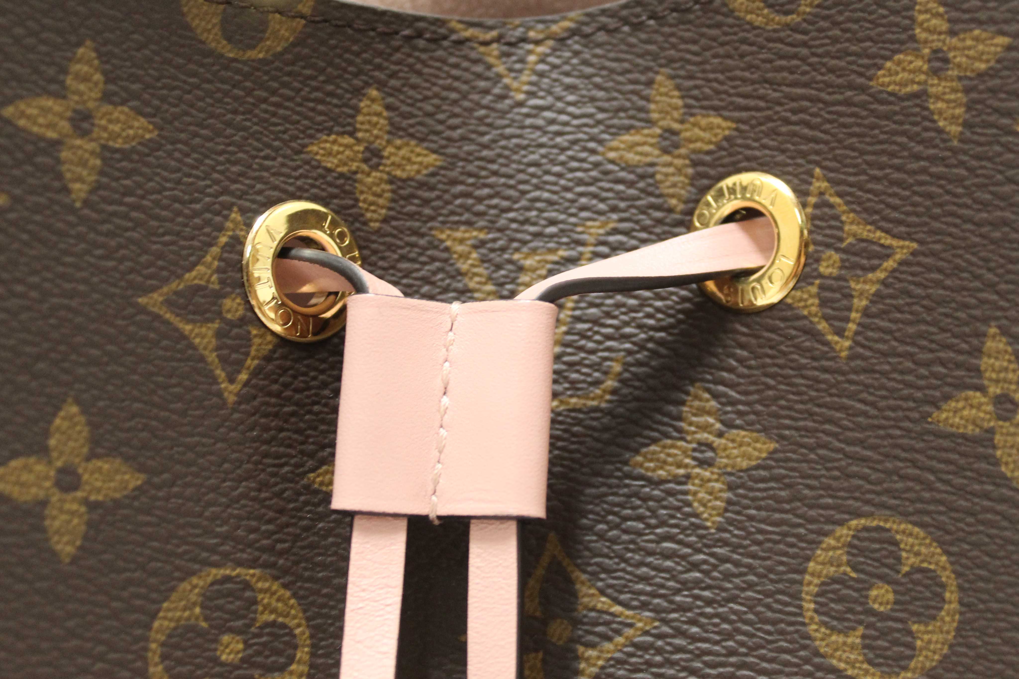 Authentic Louis Vuitton Classic Monogram Pink NeoNoe Shoulder Bag