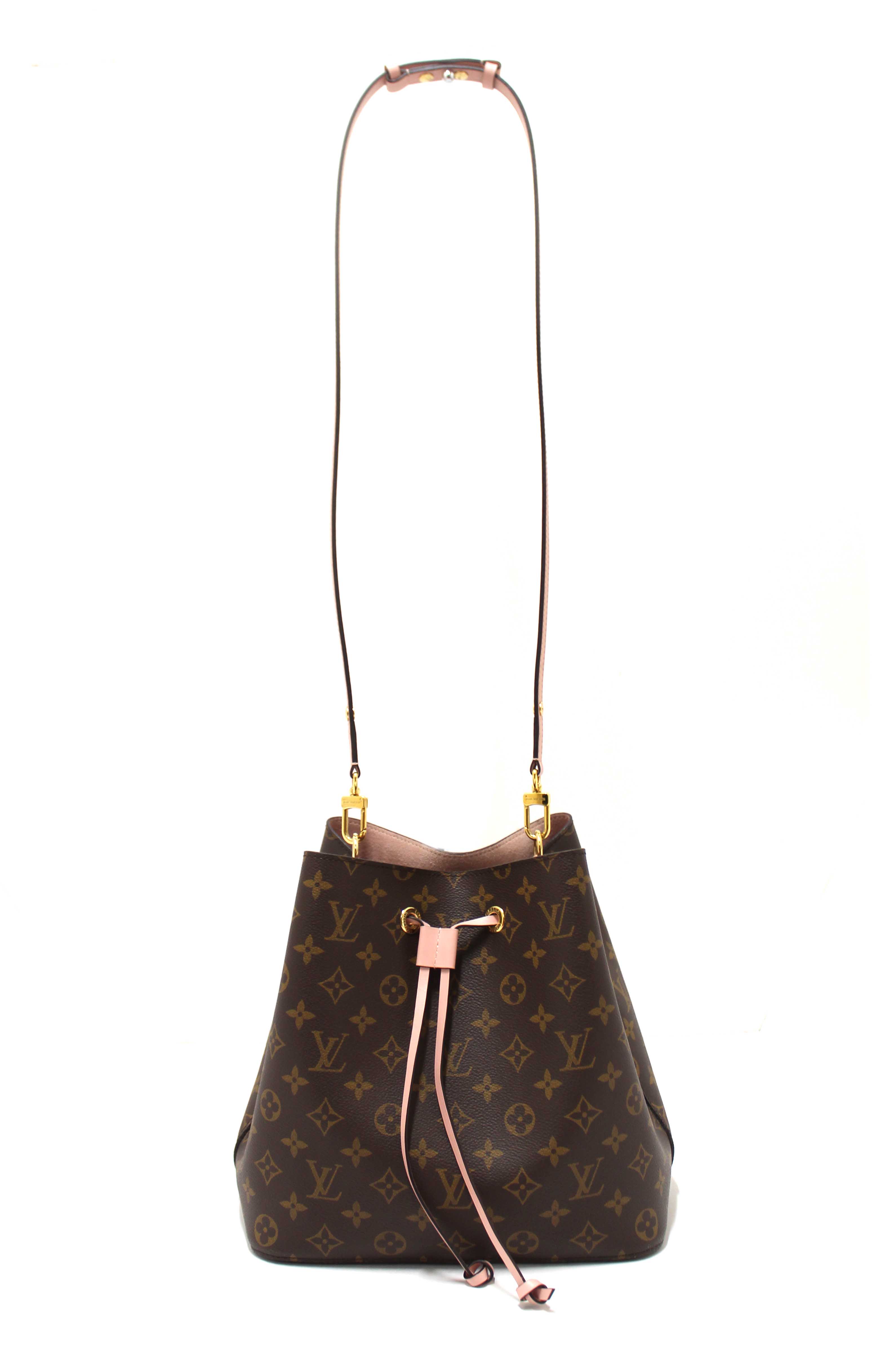 Authentic Louis Vuitton Classic Monogram Pink NeoNoe Shoulder Bag
