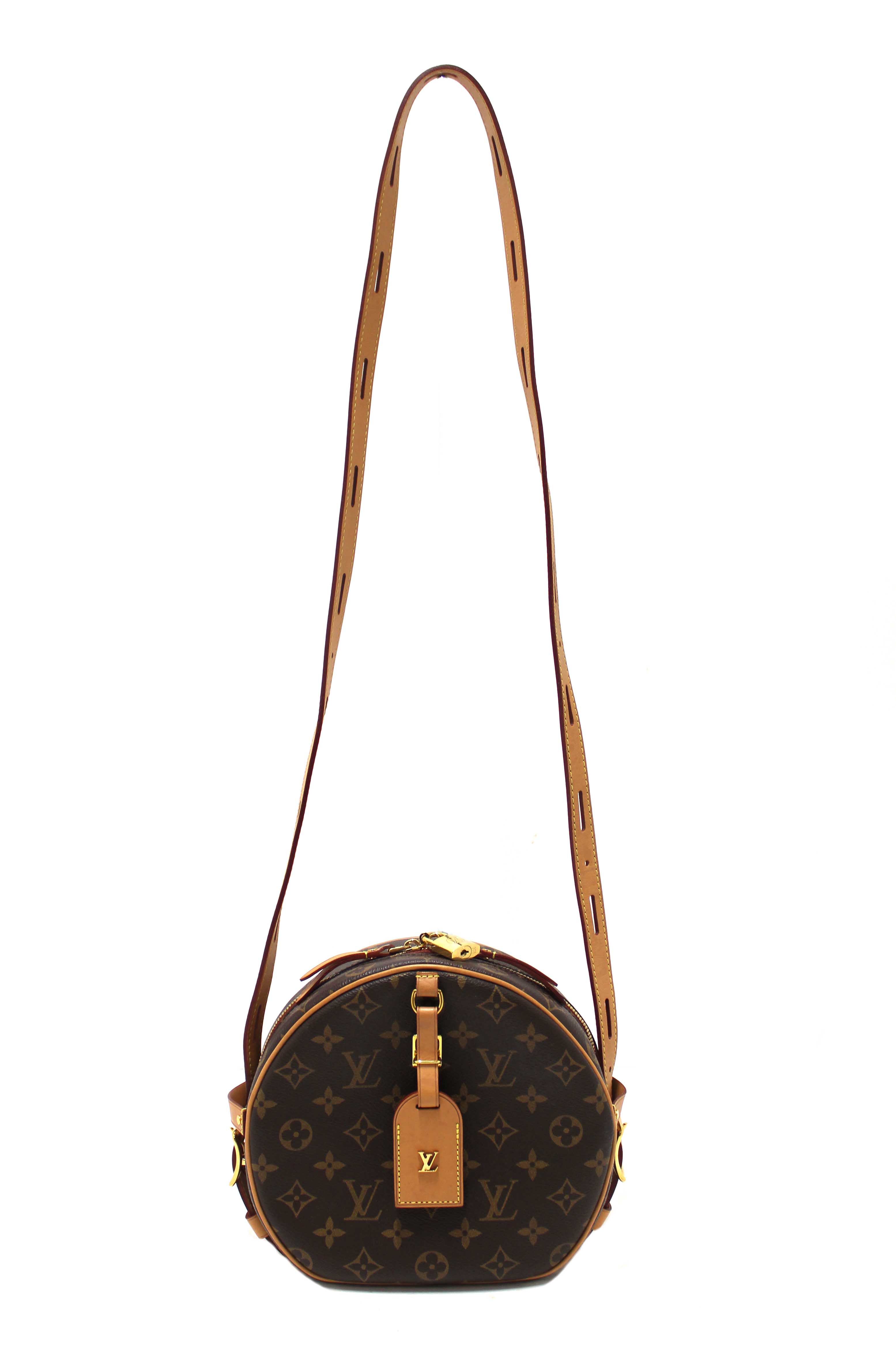 Authentic Louis Vuitton Classic Monogram Boite Chapeau Souple MM Bag