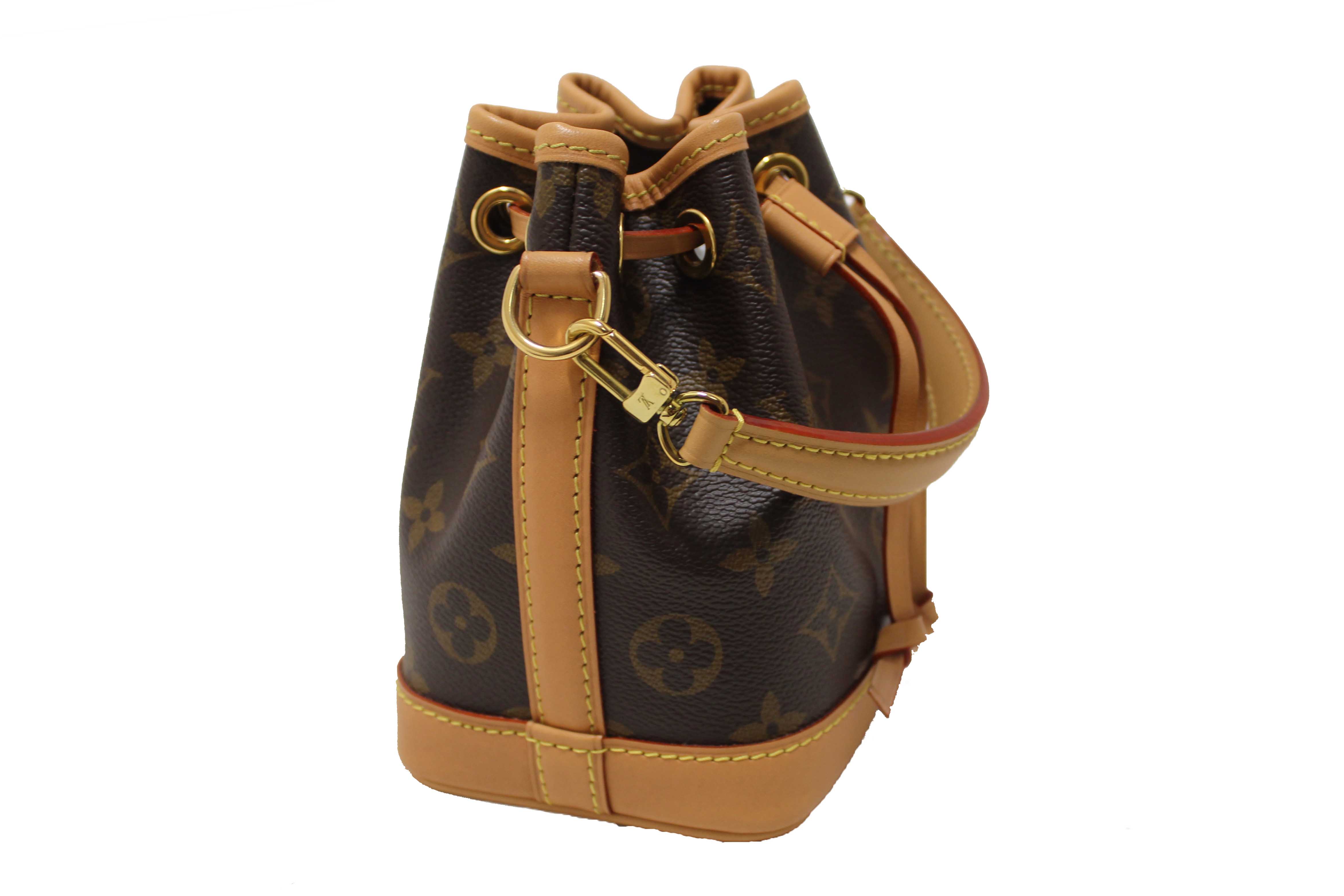 Authentic Louis Vuitton Classic Monogram Nano Noé Bag