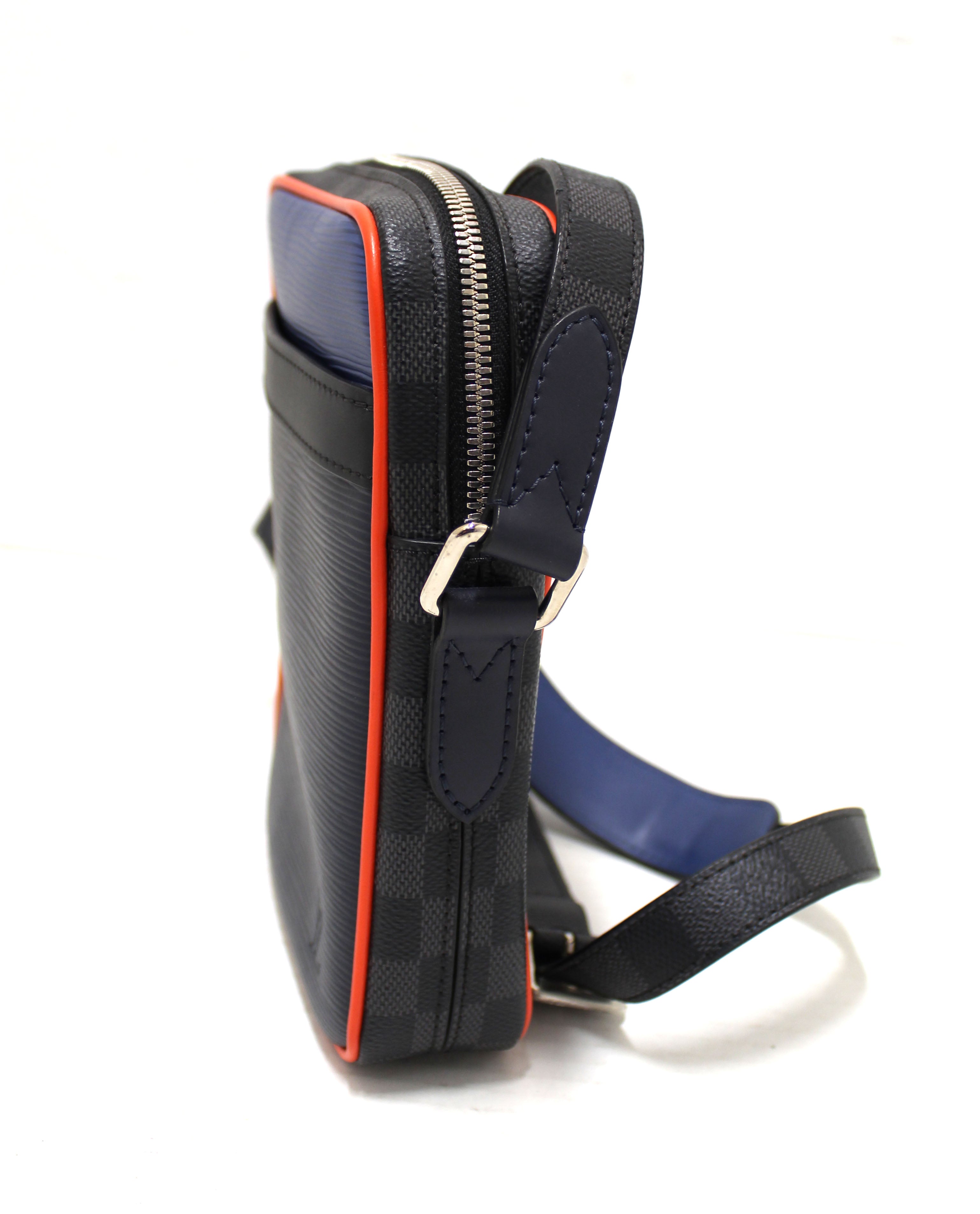 Danube Slim Danube Bag Authentic Louis Vuitton Epi Damier Graphite