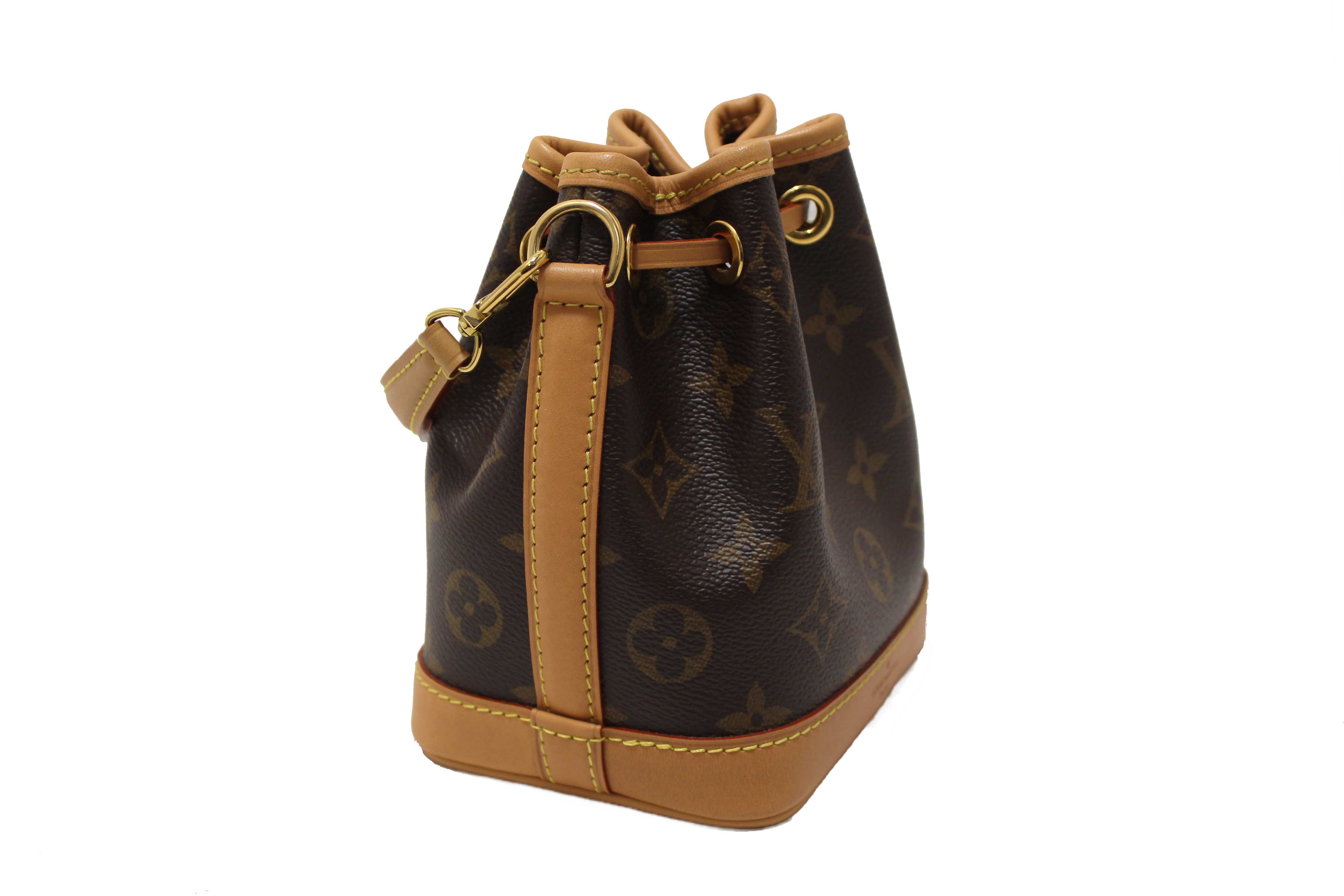 Authentic Louis Vuitton Classic Monogram Nano Noé Bag