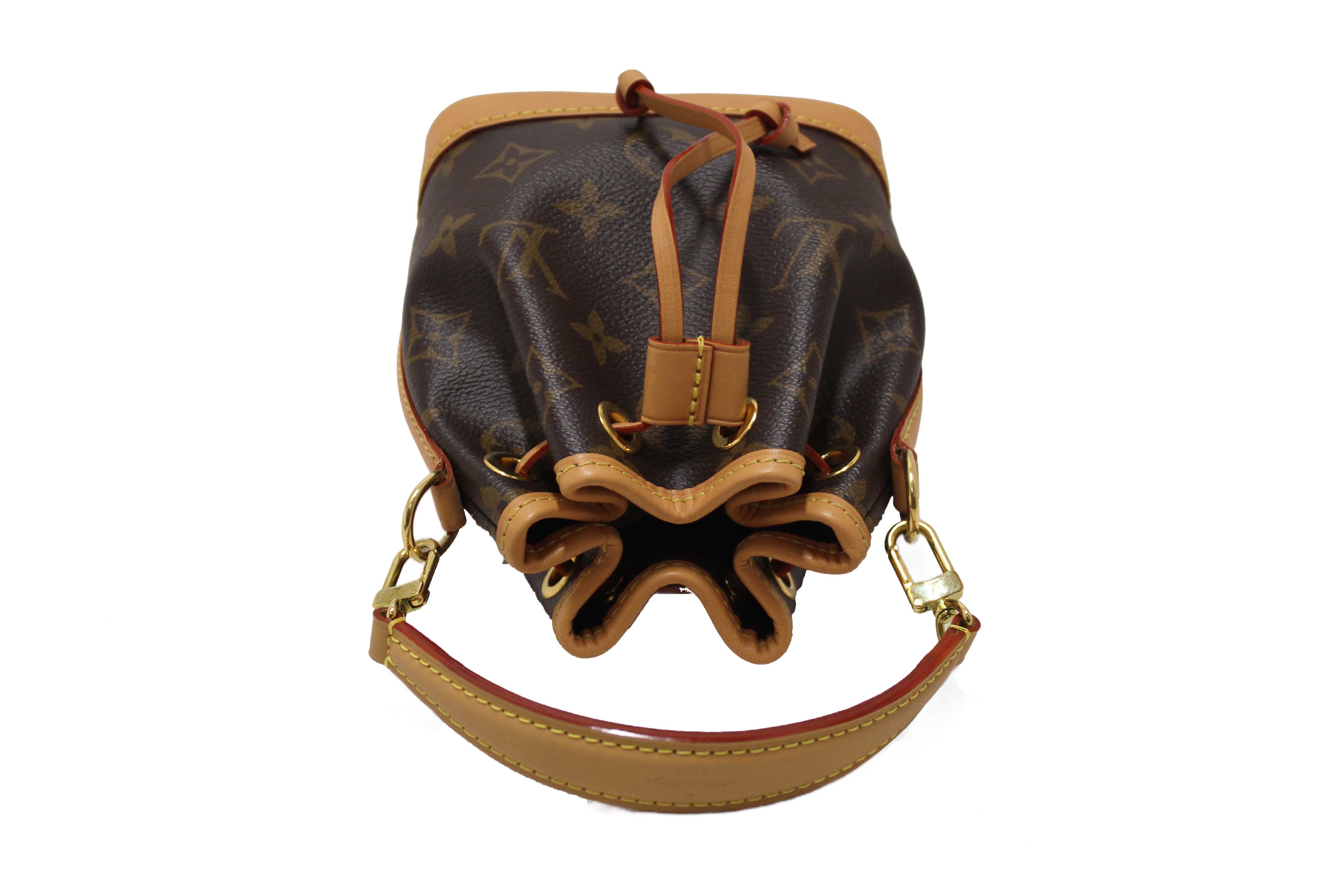 Authentic Louis Vuitton Classic Monogram Nano Noé Bag