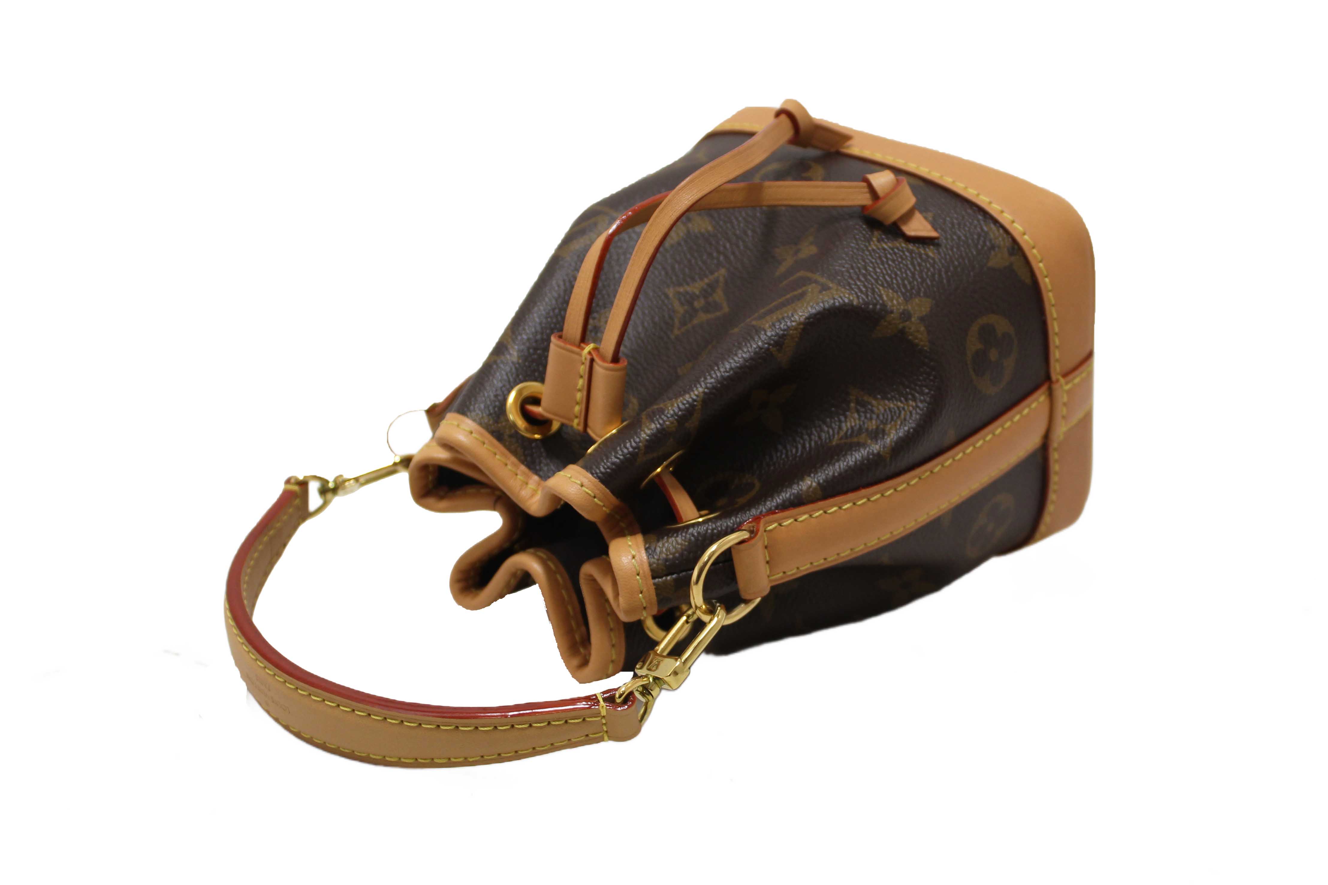 Authentic Louis Vuitton Classic Monogram Nano Noé Bag