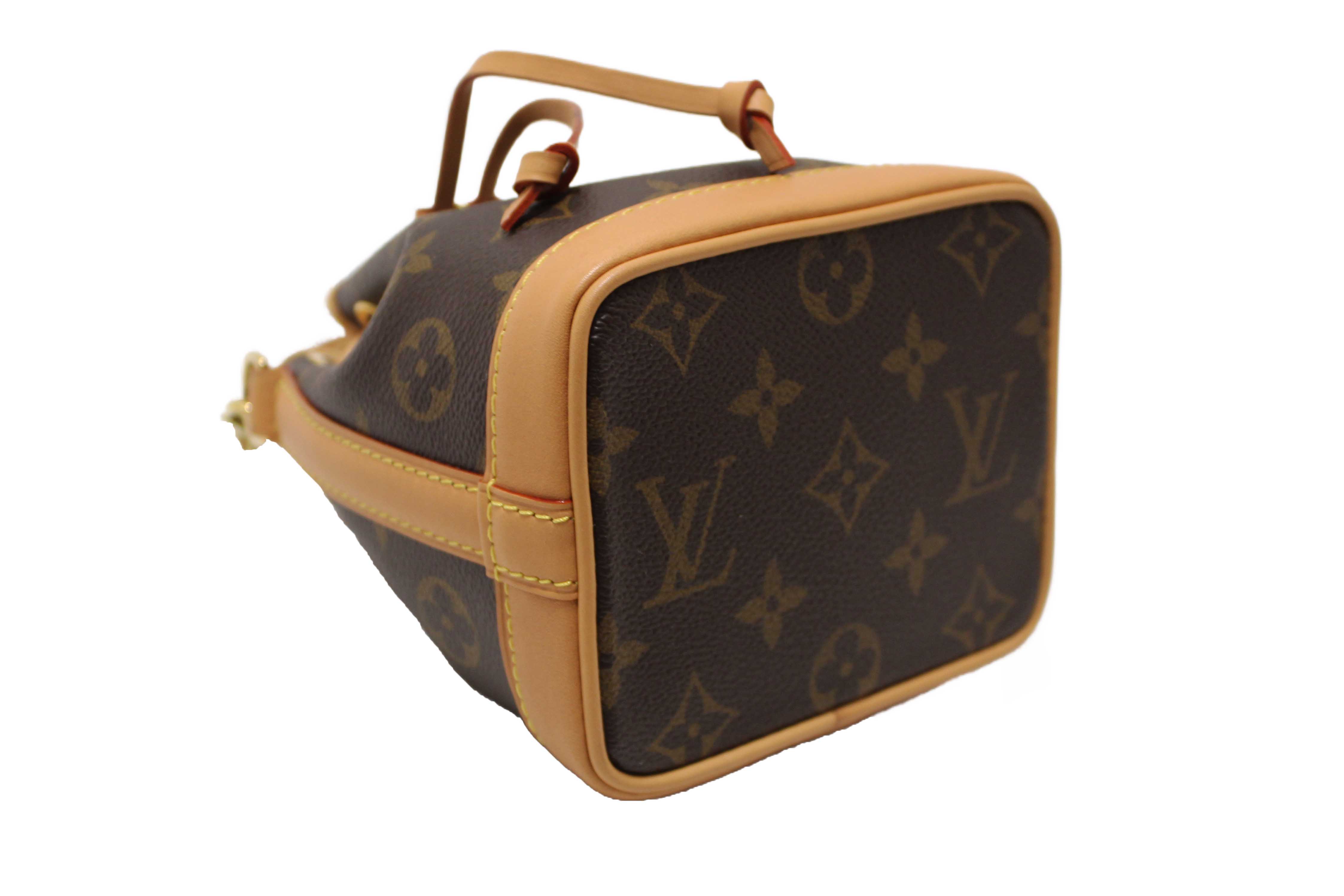 Authentic Louis Vuitton Classic Monogram Nano Noé Bag
