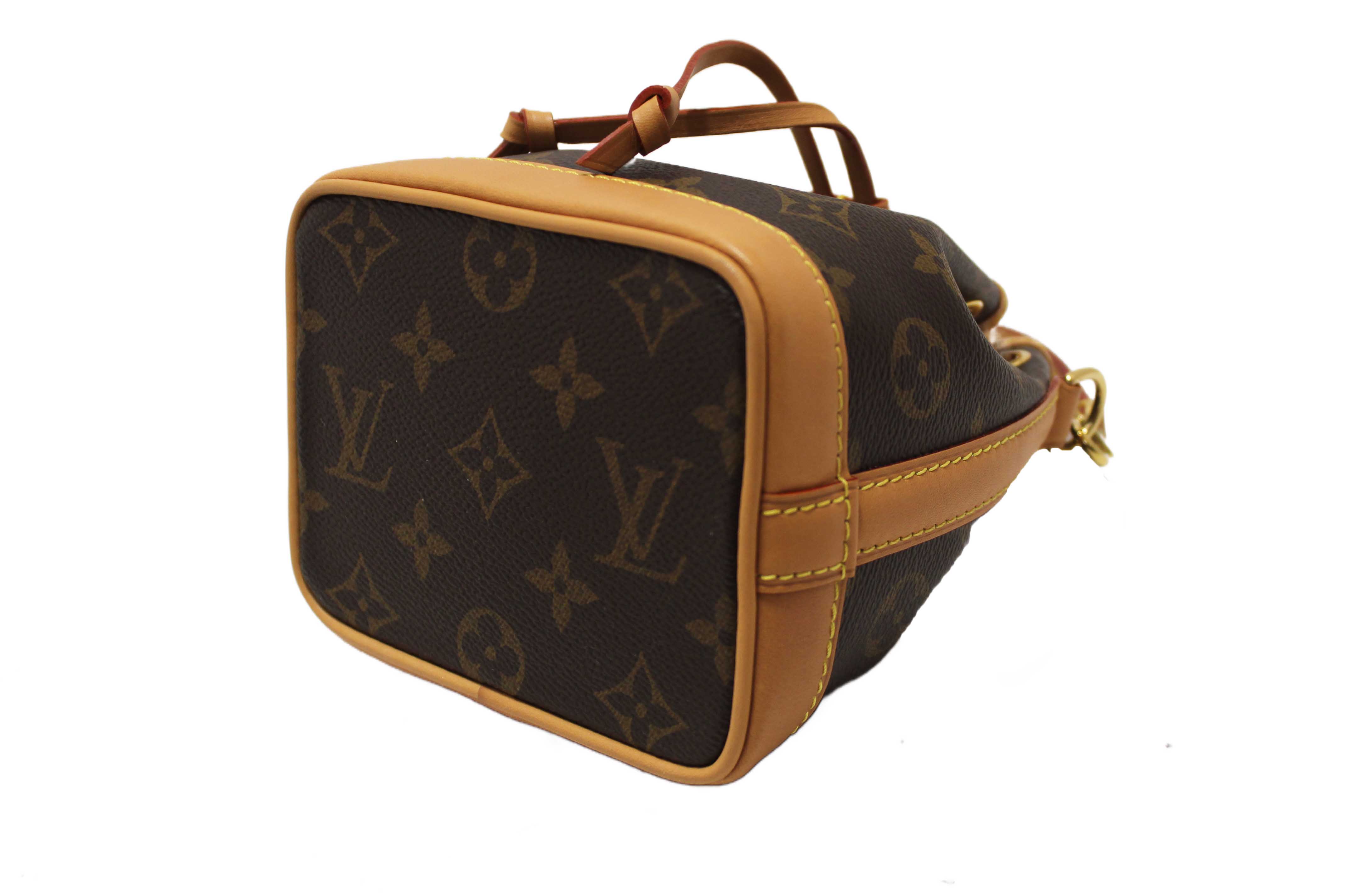 Authentic Louis Vuitton Classic Monogram Nano Noé Bag