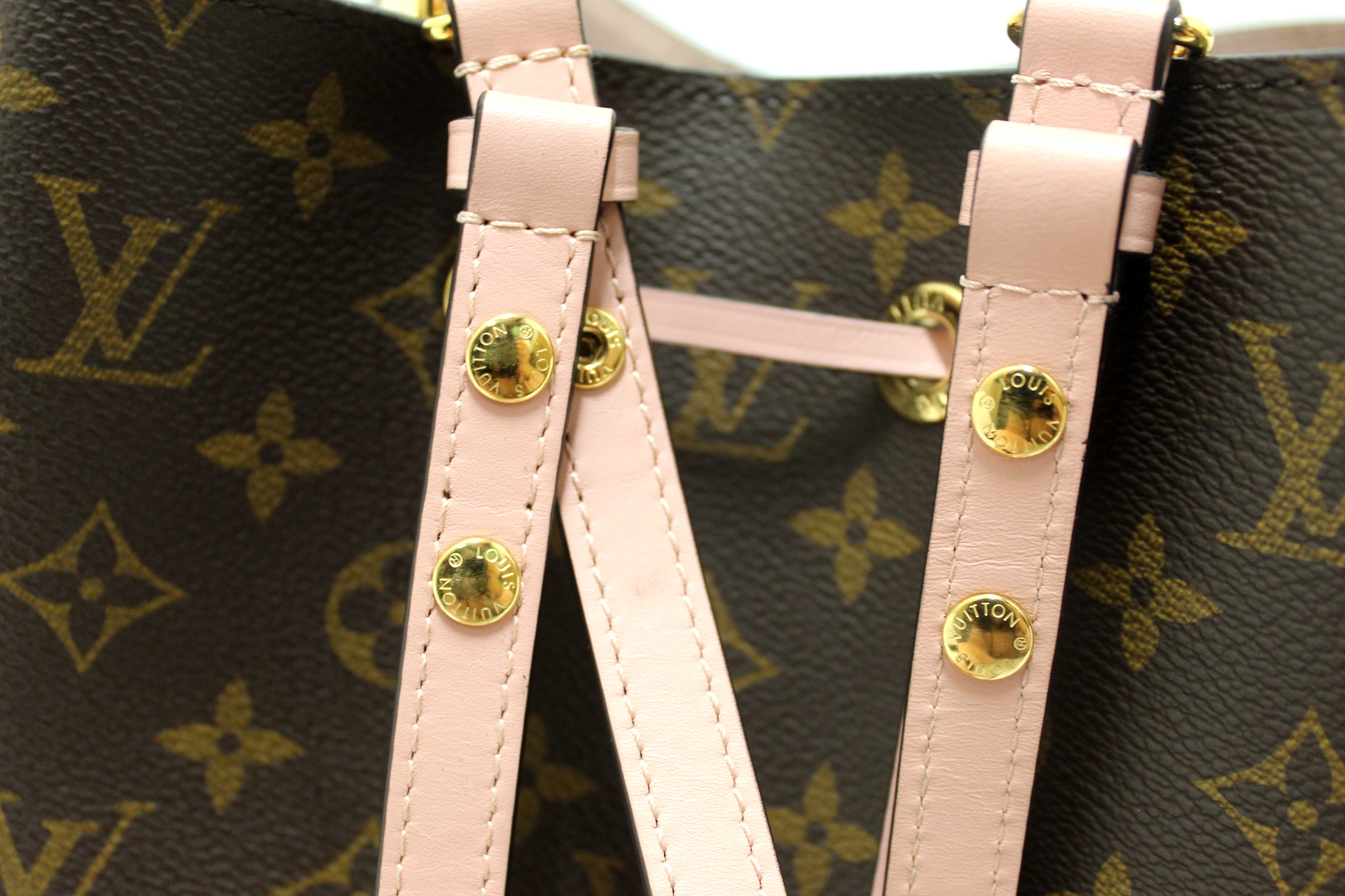 Authentic Louis Vuitton Classic Monogram Pink NeoNoe Shoulder Bag