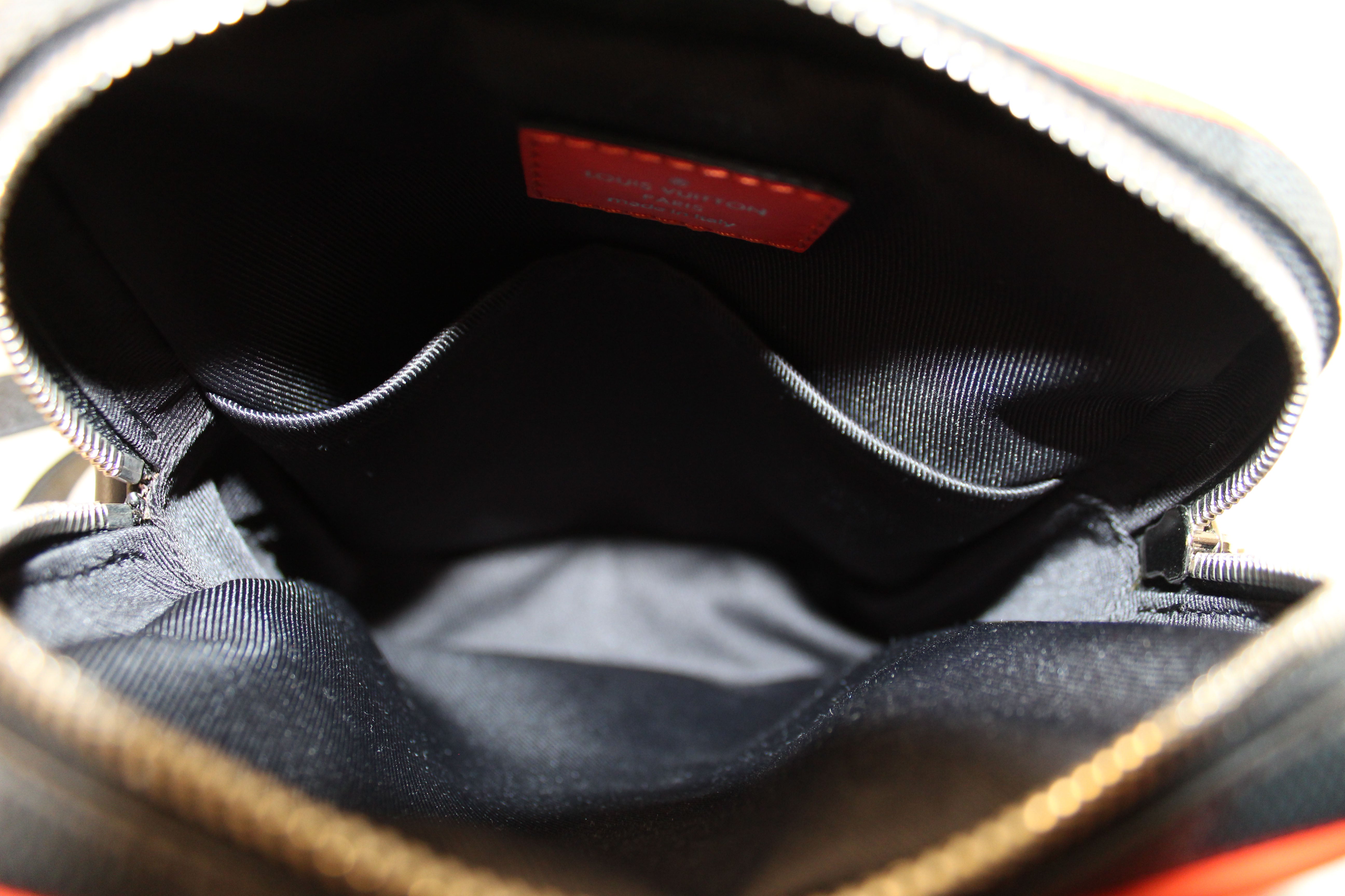 Authentic Louis Vuitton Epi Damier Graphite Danube Slim PM Messenger Bag