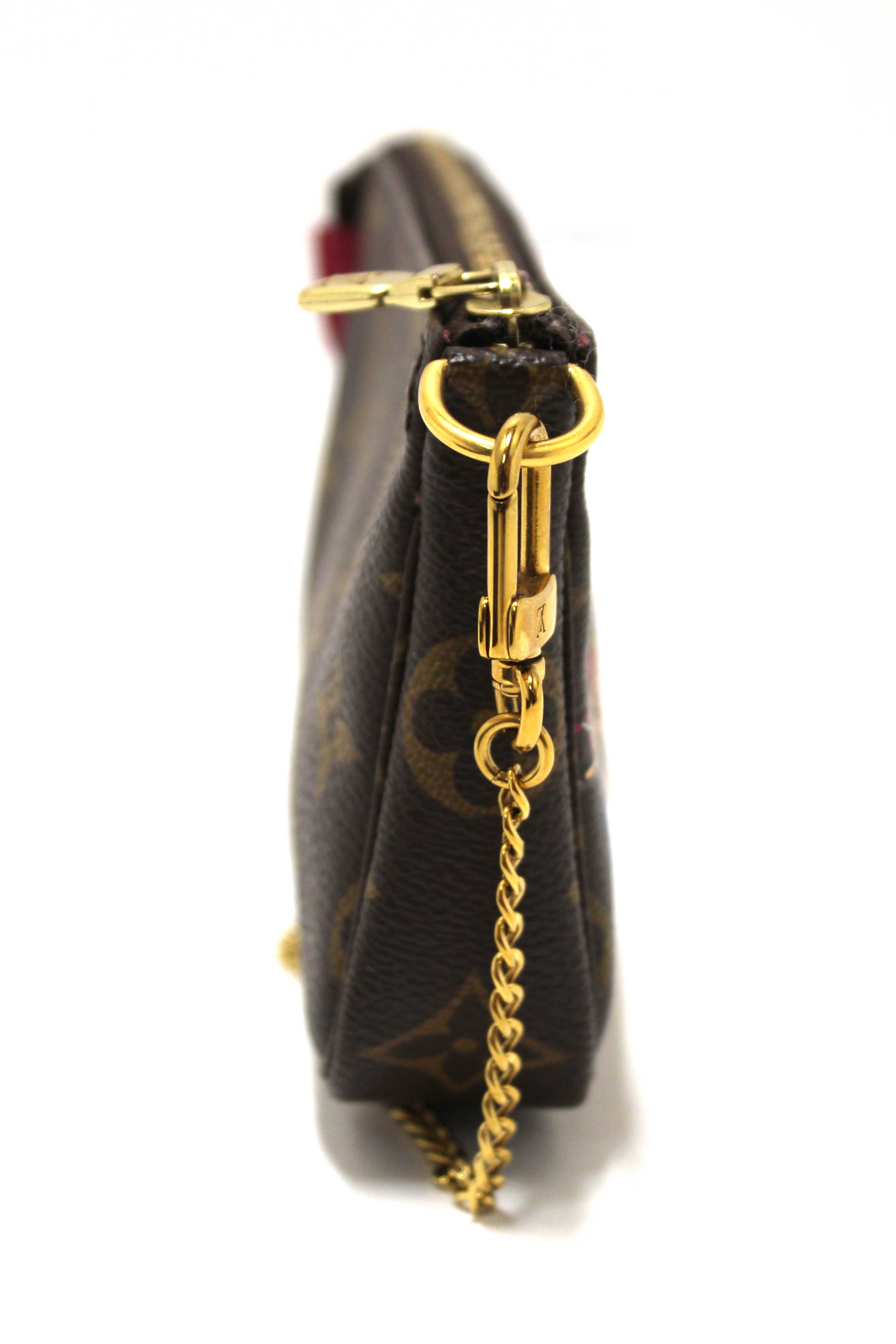 Authentic Louis Vuitton Limited Edition Monogram Animation Roller Coaster Mini Pochette Accessories Bag