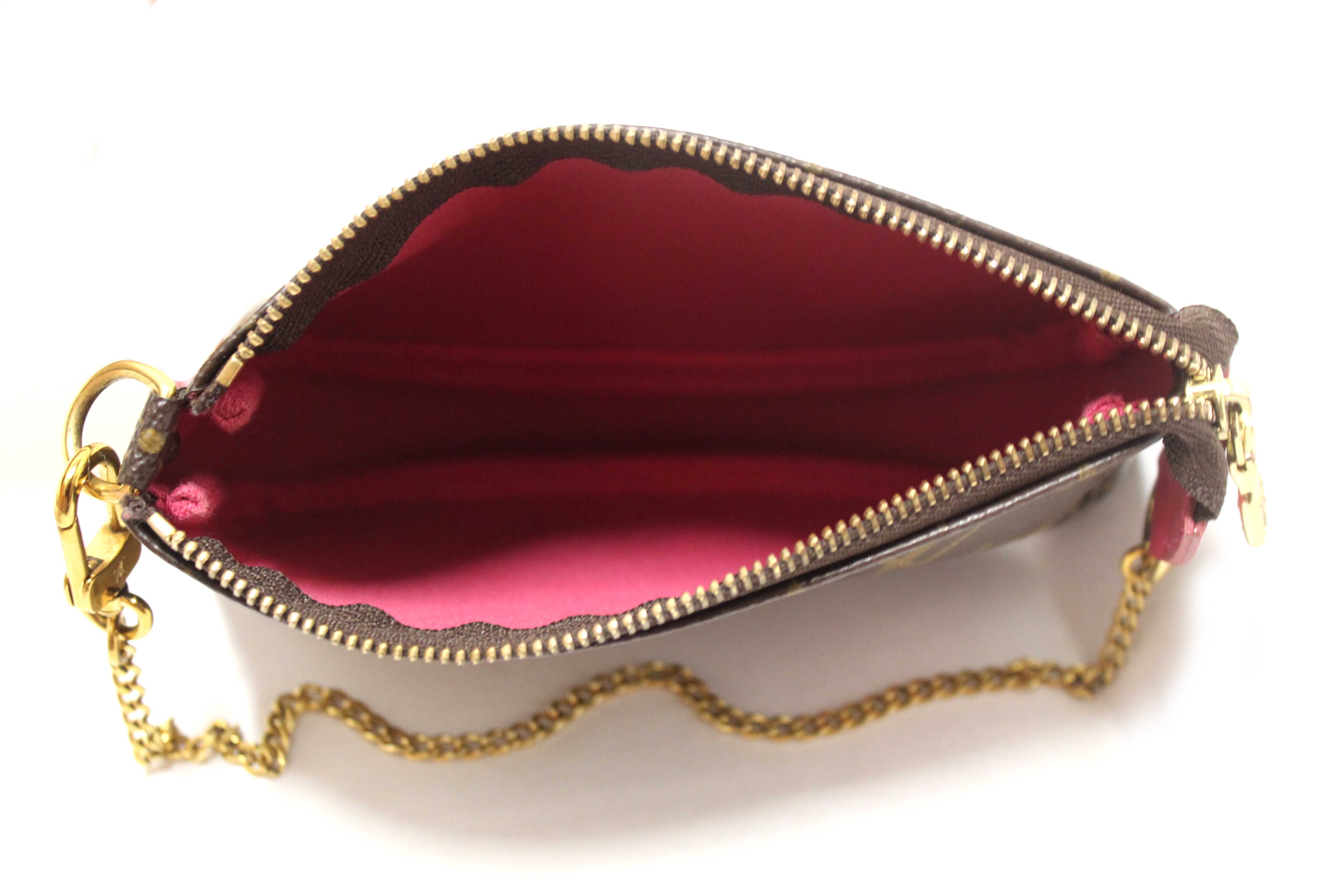 Authentic Louis Vuitton Limited Edition Monogram Animation Roller Coaster Mini Pochette Accessories Bag