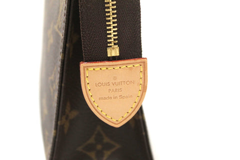 Authentic Louis Vuitton Classic Monogram Toiletry Pouch 19 Cosmetic Bag