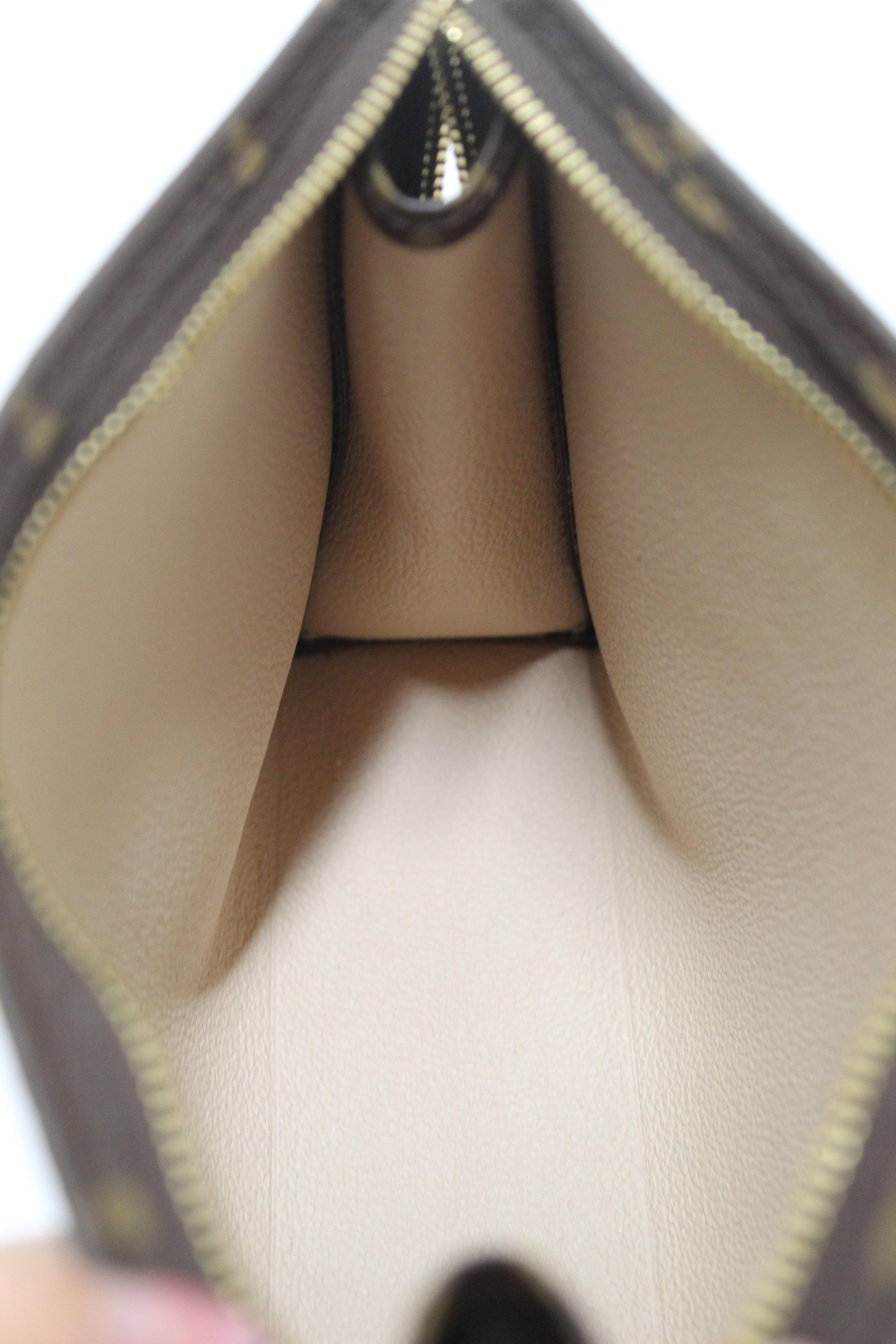 Authentic Louis Vuitton Classic Monogram Toiletry Pouch 19 Cosmetic Bag