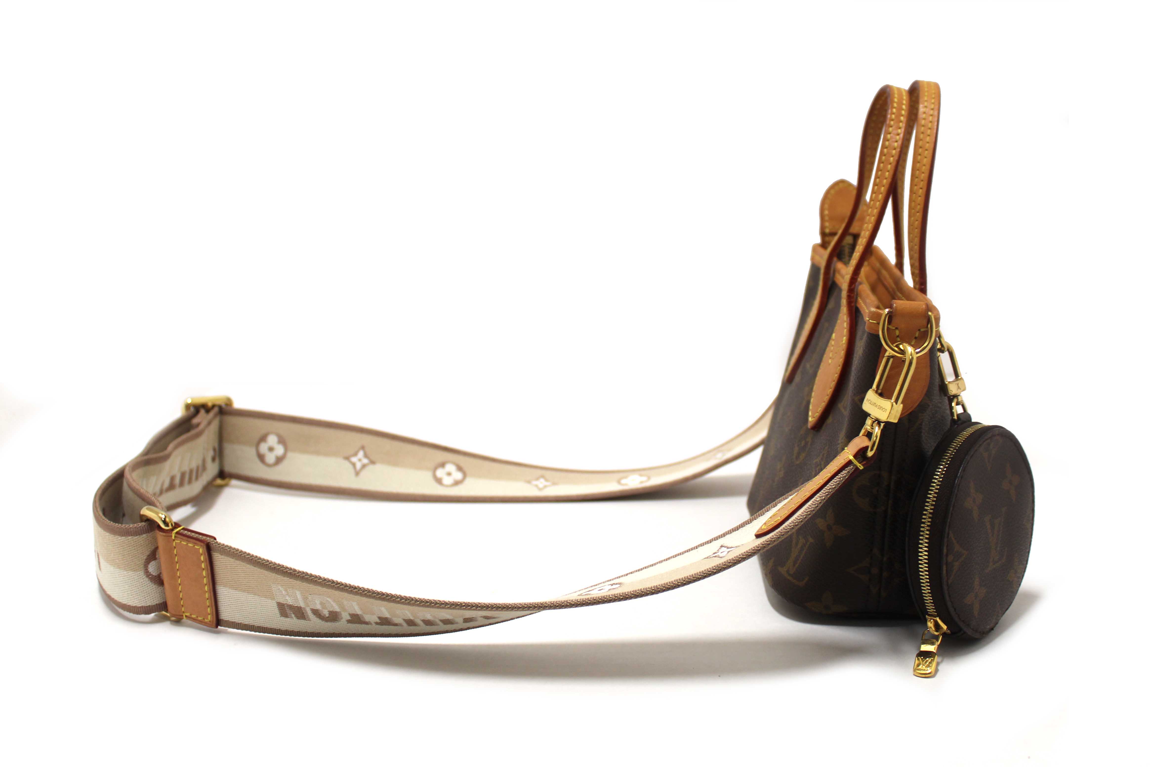 Authentic Louis Vuitton Classic Monogram Neverfull BB Shoulder Bag