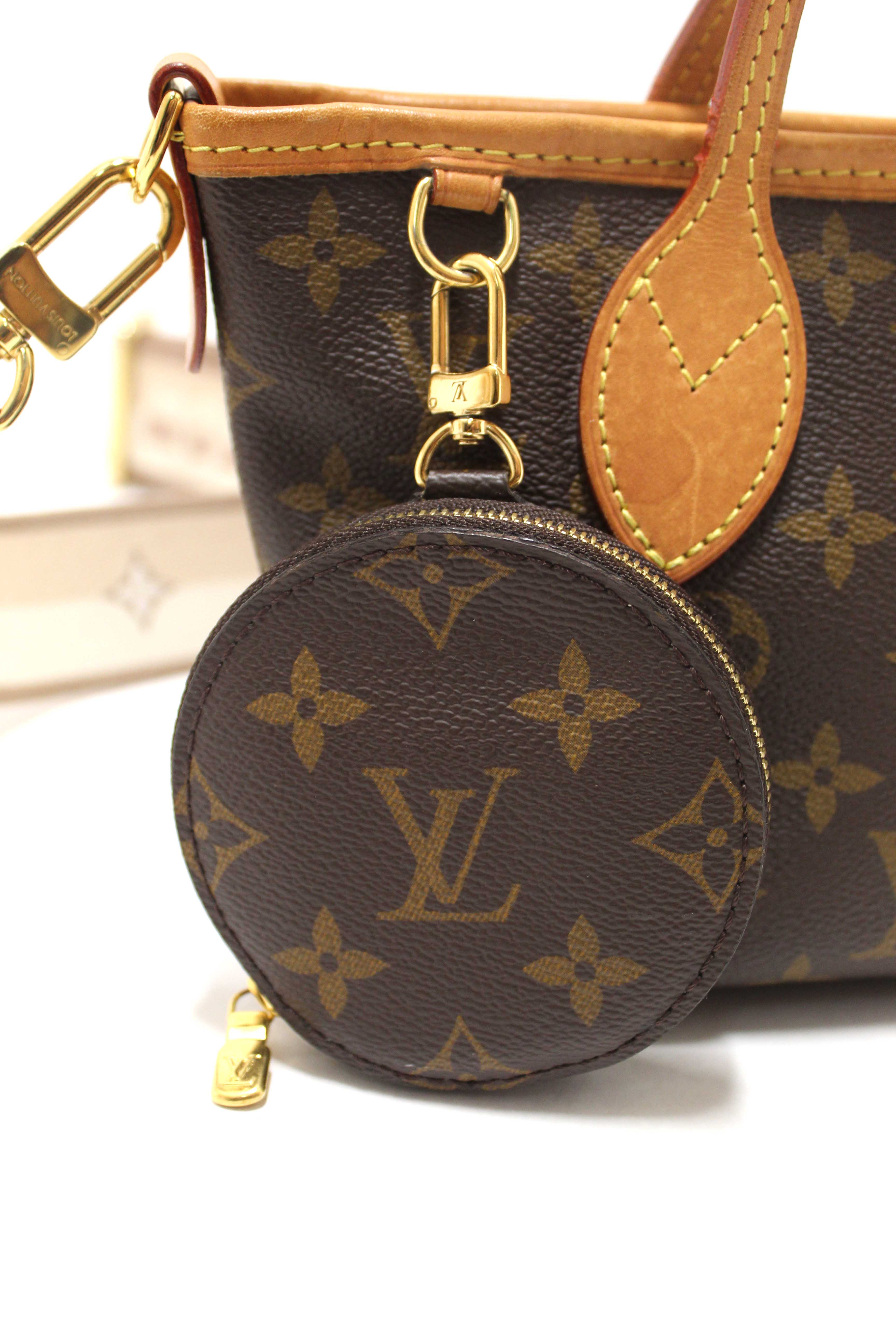 Authentic Louis Vuitton Classic Monogram Neverfull BB Shoulder Bag