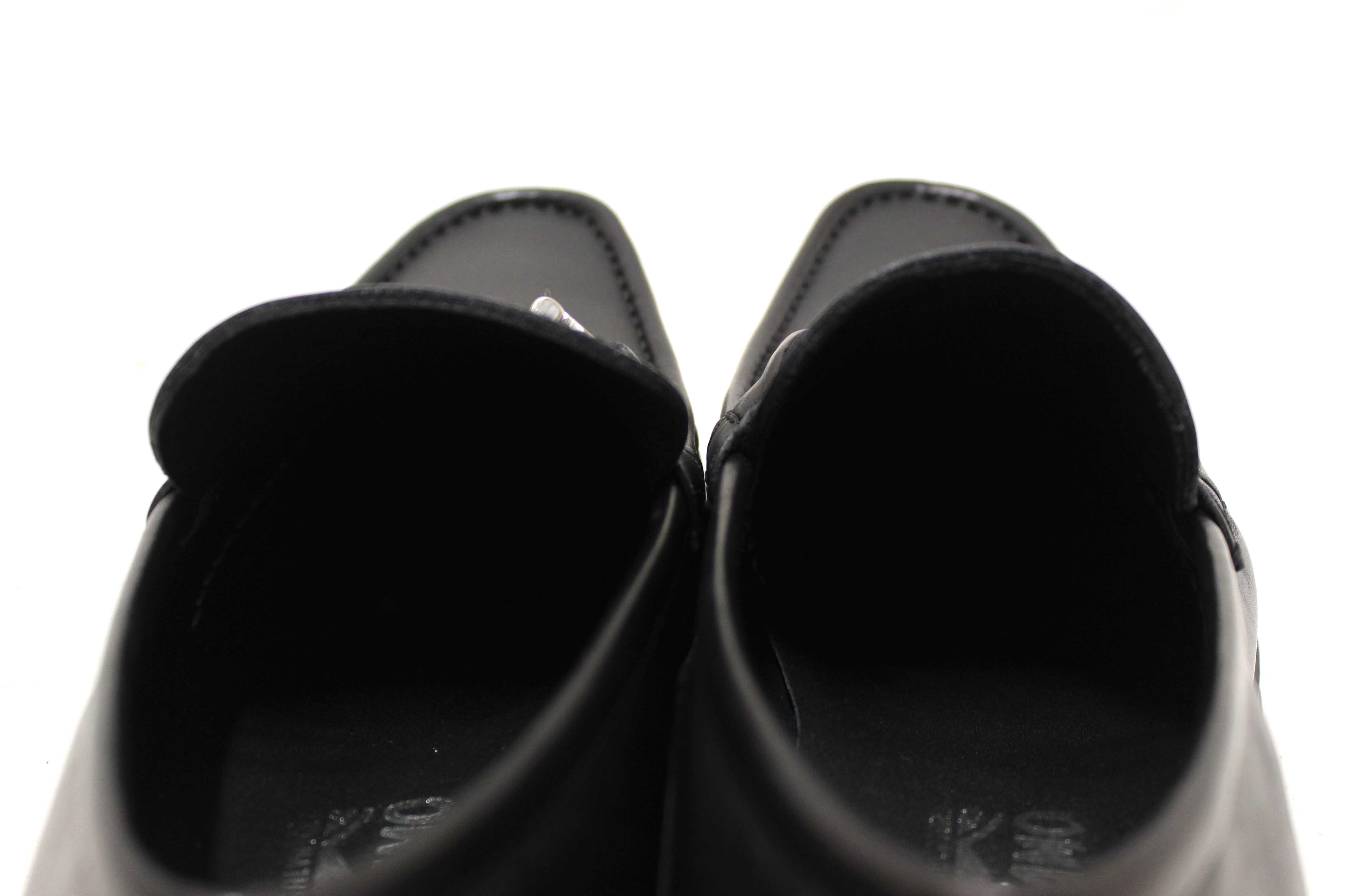 Authentic Salvatore Ferragamo Men's Black Leather Teblado Loafer Dress Shoes size 8