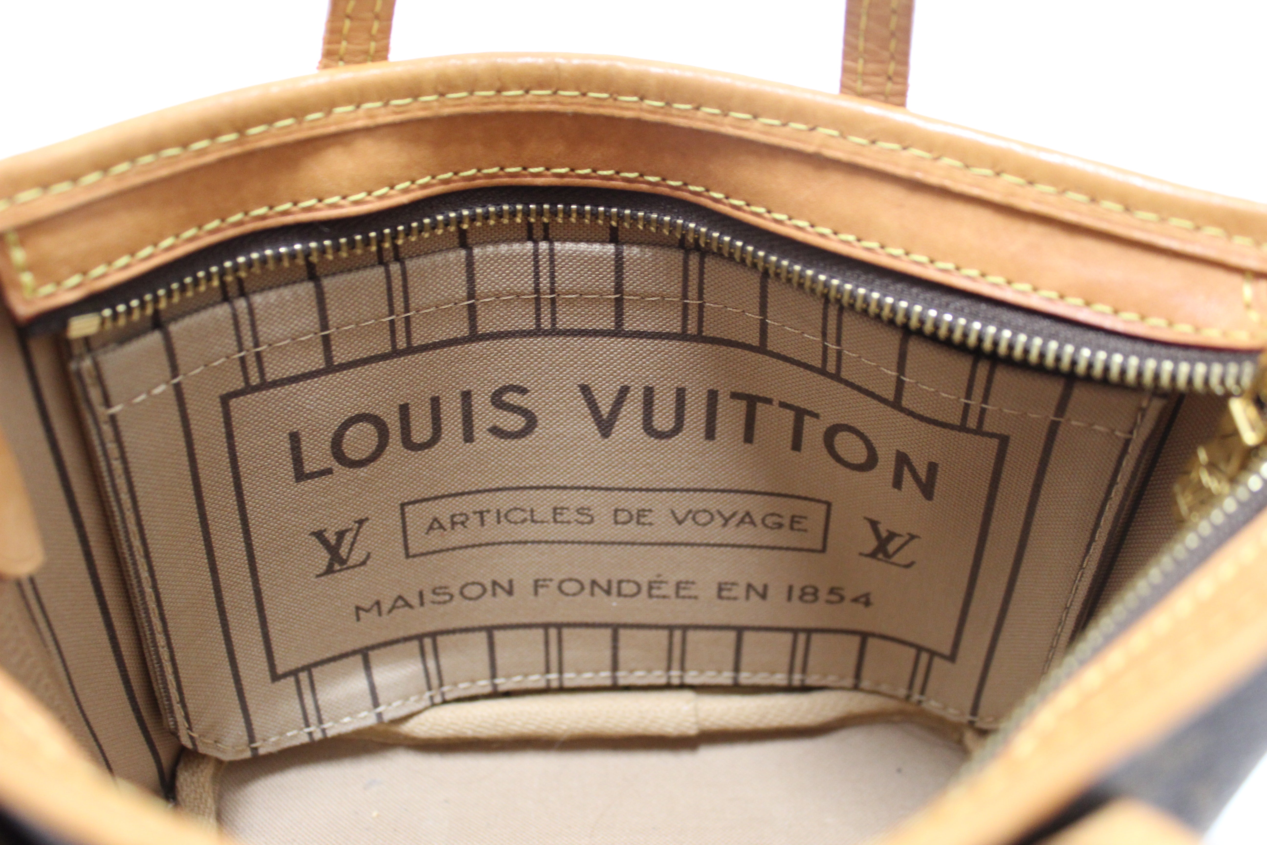 Authentic Louis Vuitton Classic Monogram Neverfull BB Shoulder Bag