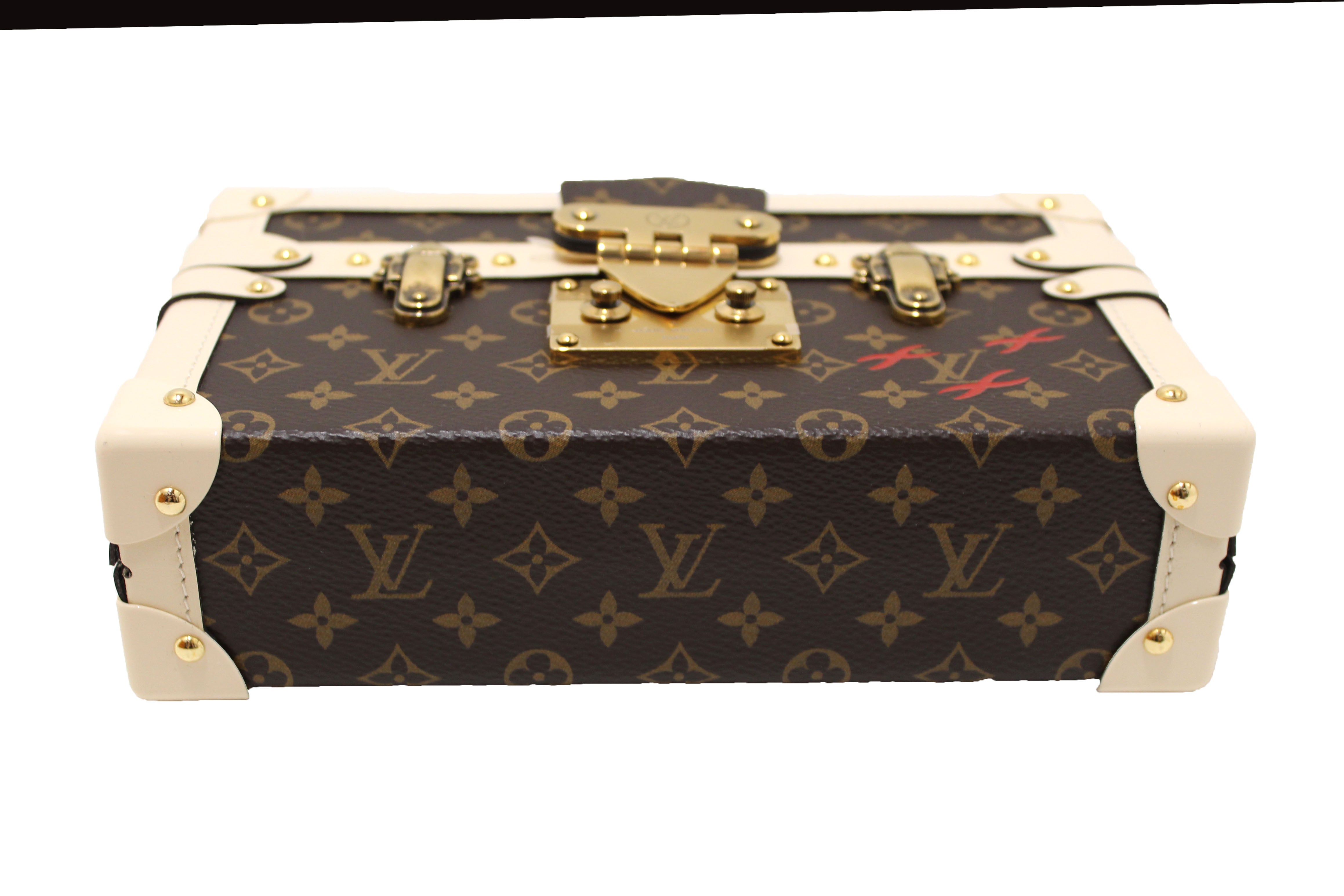 Louis Vuitton Classic Monogram Petite Malle Clutch Bag