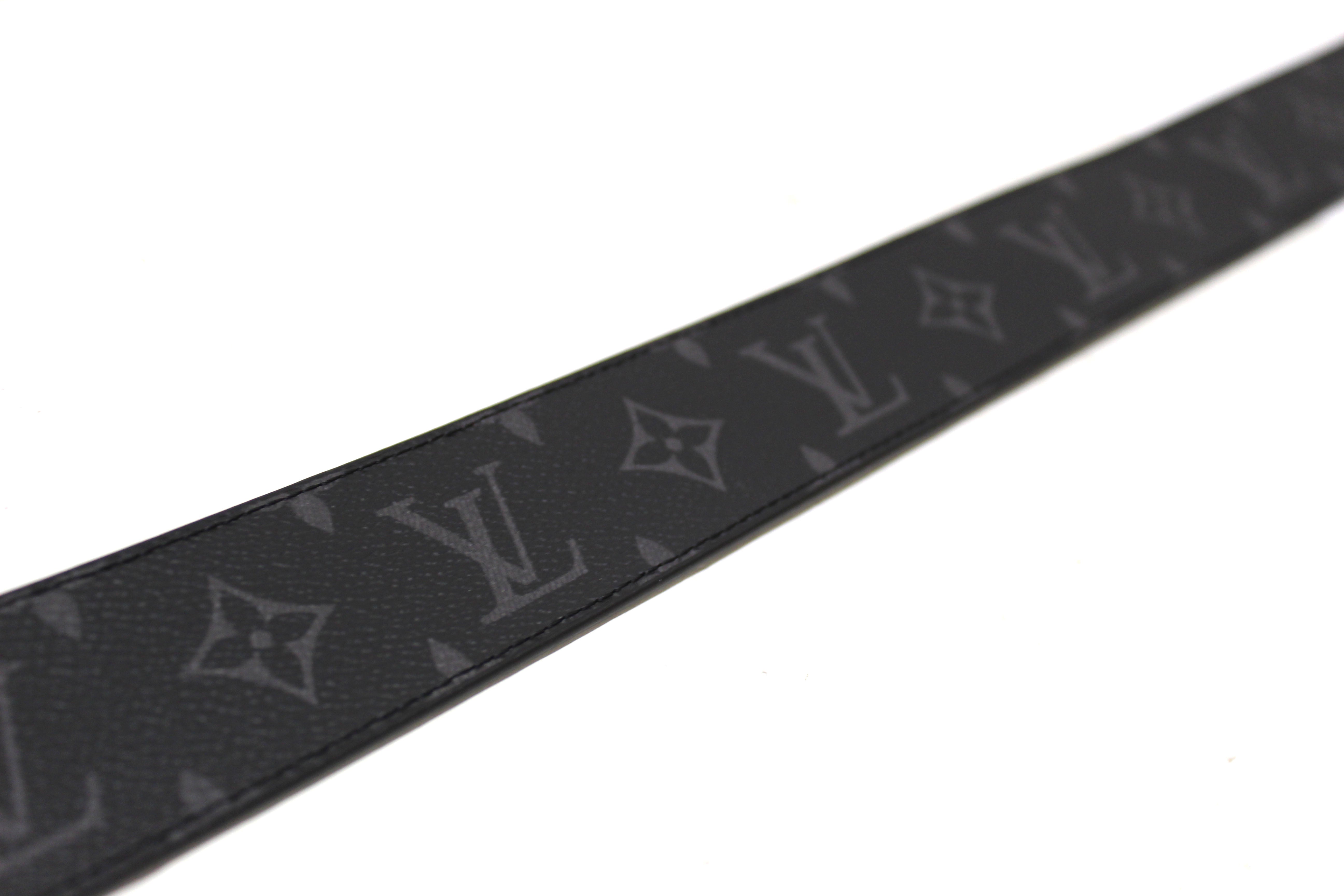 Authentic Louis Vuitton Monogram Eclipse Shake 40mm Reversible Belt Size 110/44