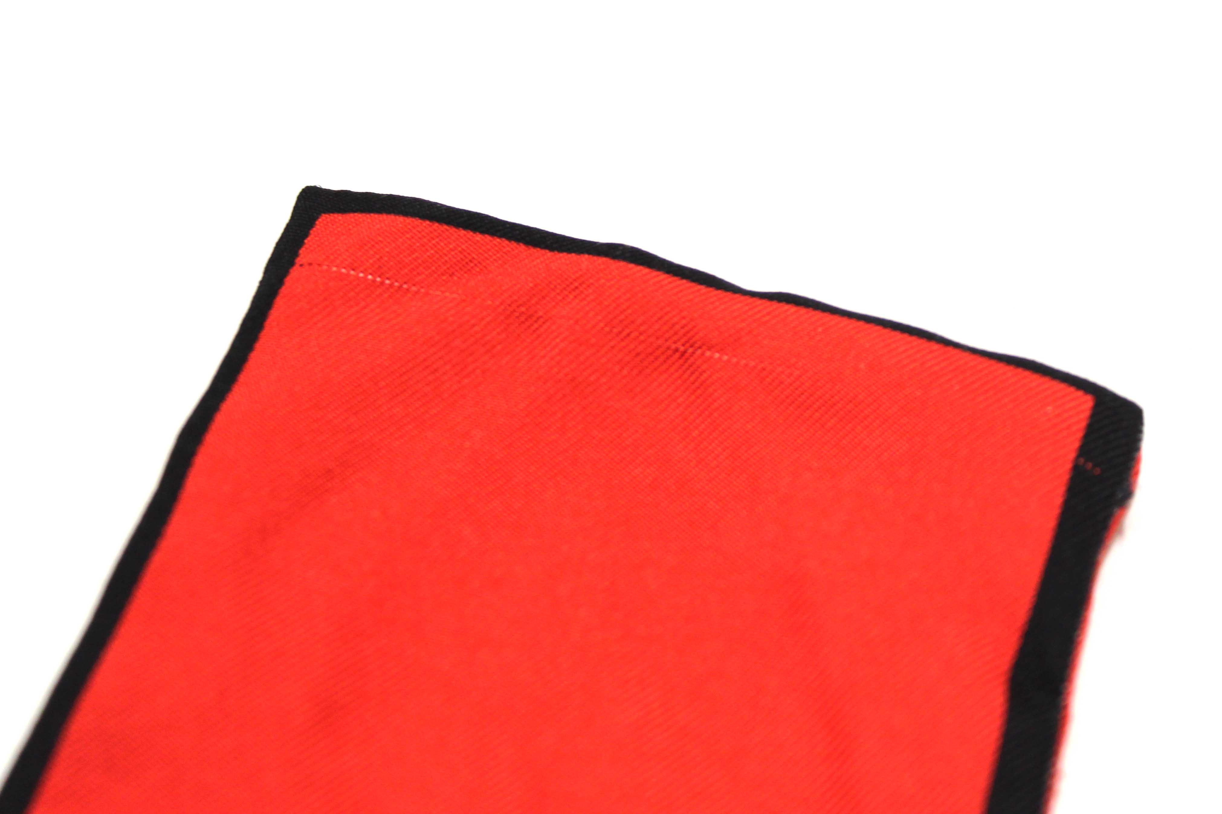 Authentic Louis Vuitton Silk Monogram Trunks Red Twilly Bandeau Scarf