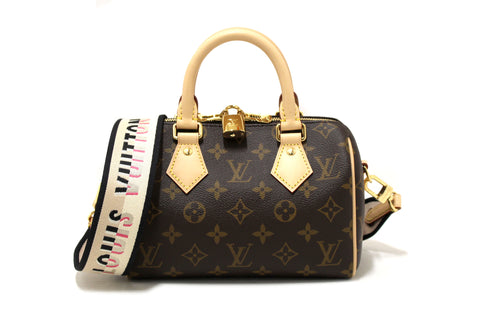 Authentic Louis Vuitton Classic Monogram Speedy 20 Bandoulière Bag