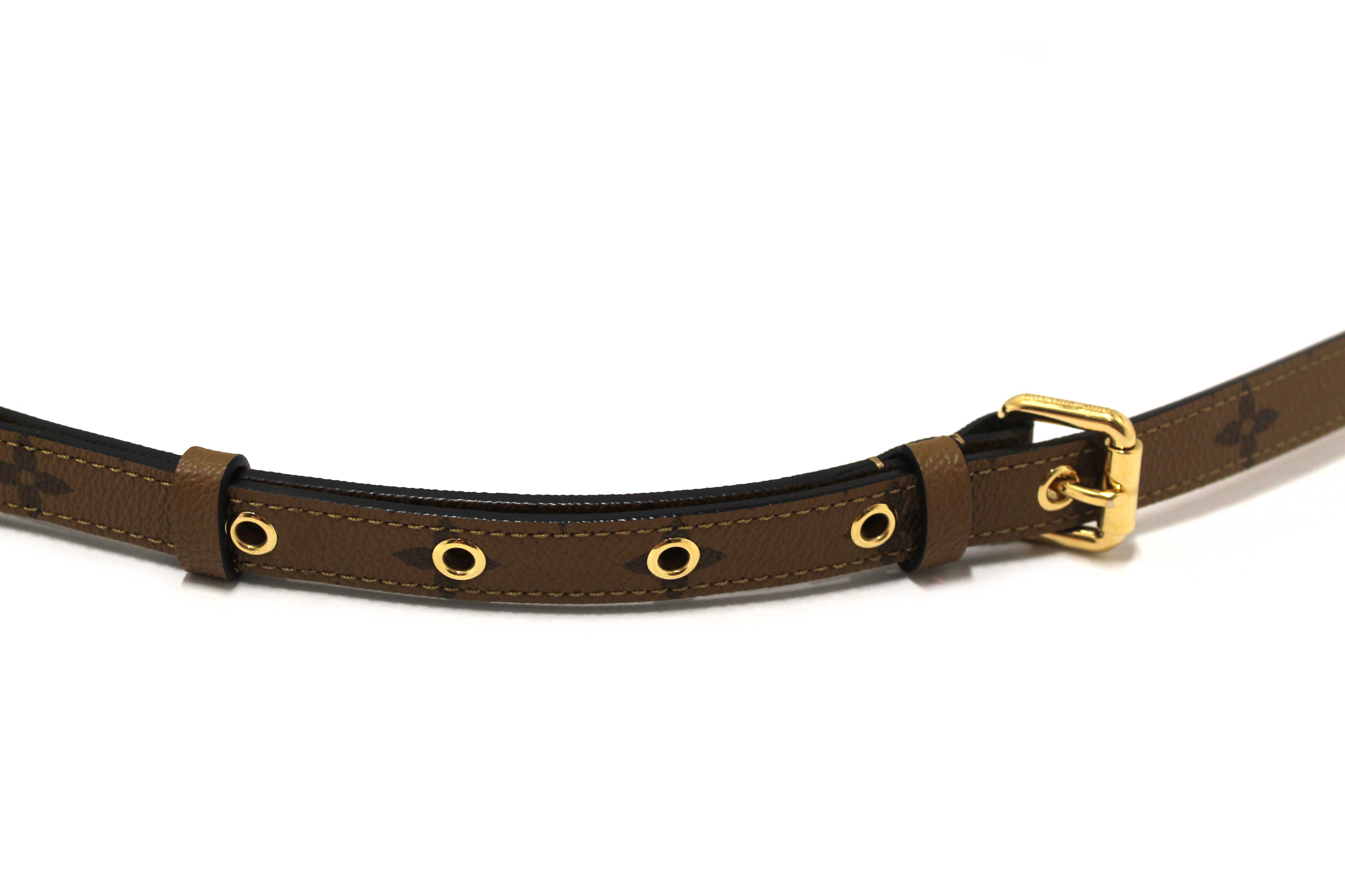 Authentic Louis Vuitton Classic Monogram Reverse Canvas Pochette Metis Bag