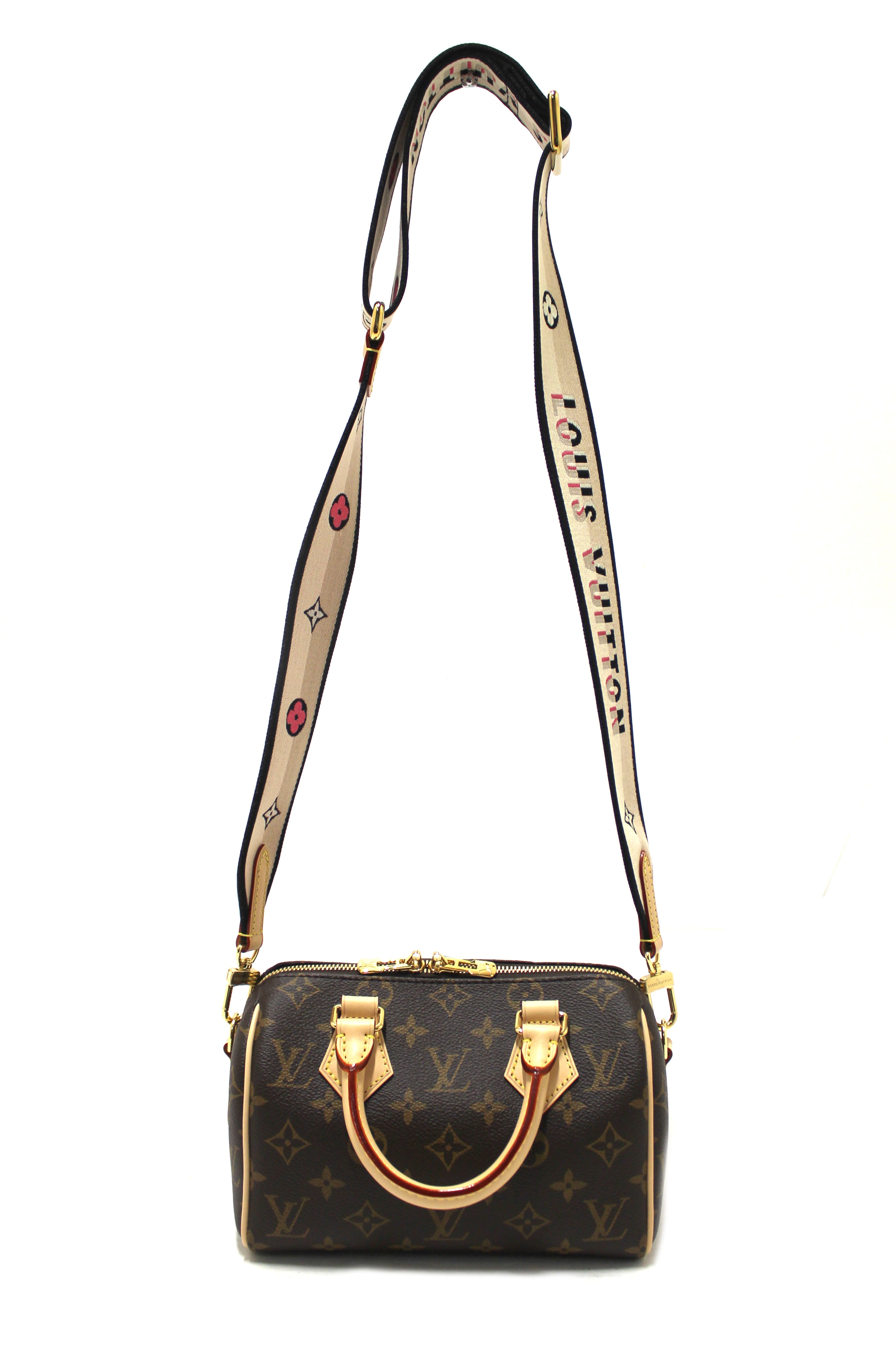 Authentic Louis Vuitton Classic Monogram Speedy 20 Bandoulière Bag