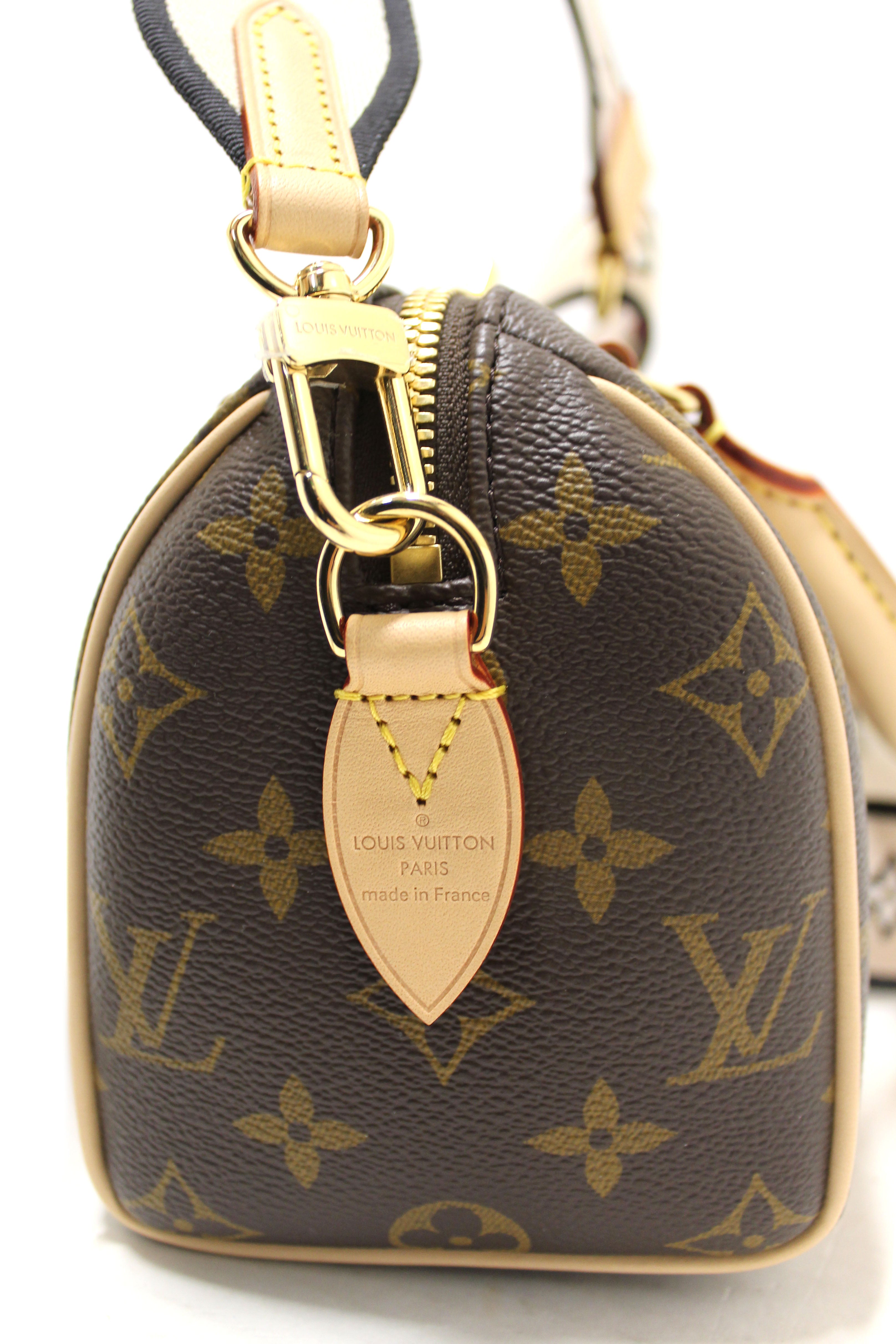 Authentic Louis Vuitton Classic Monogram Speedy 20 Bandoulière Bag