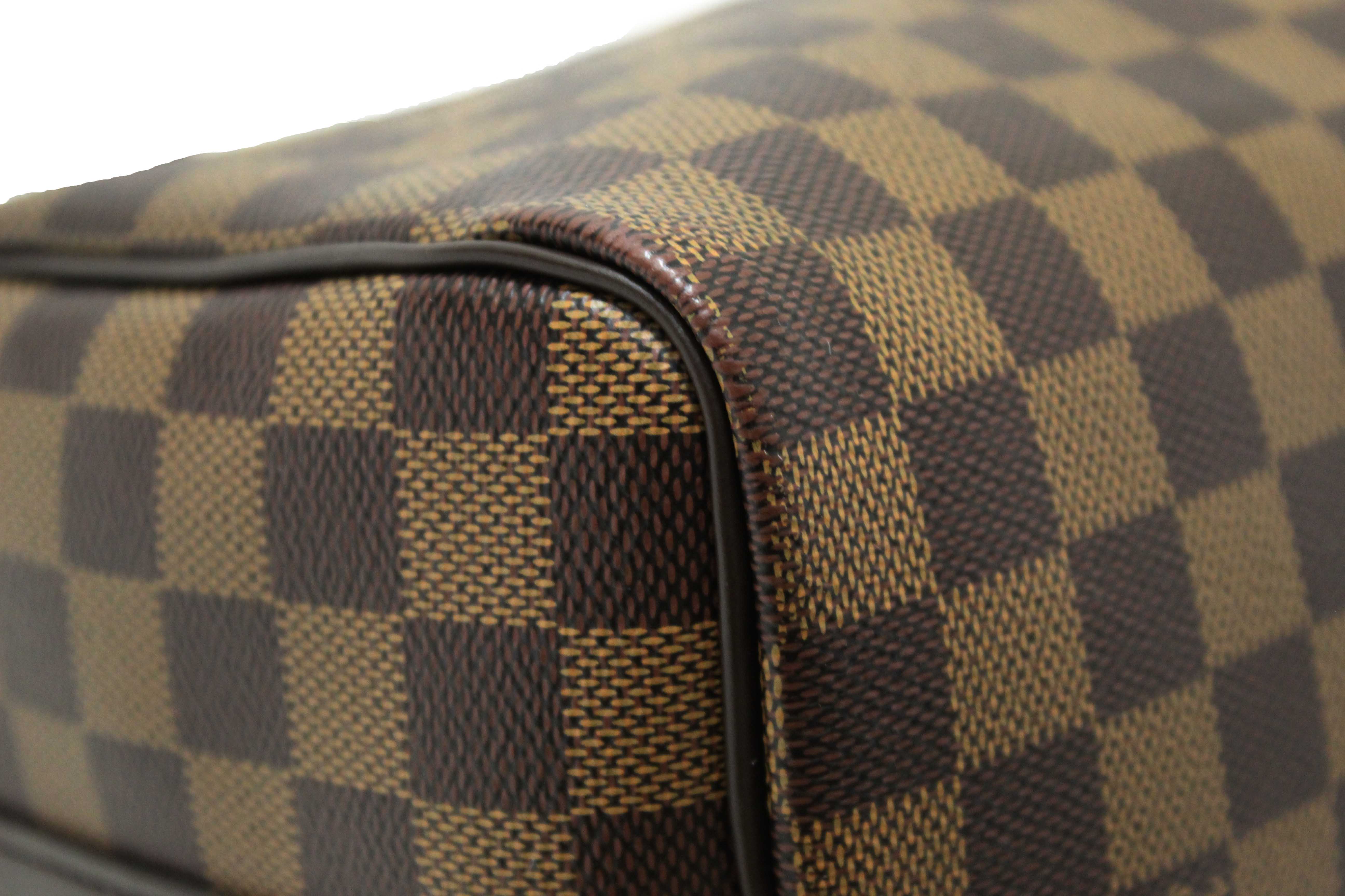 Authentic Louis Vuitton Damier Ebene Speedy 25 Bandouliere Bag