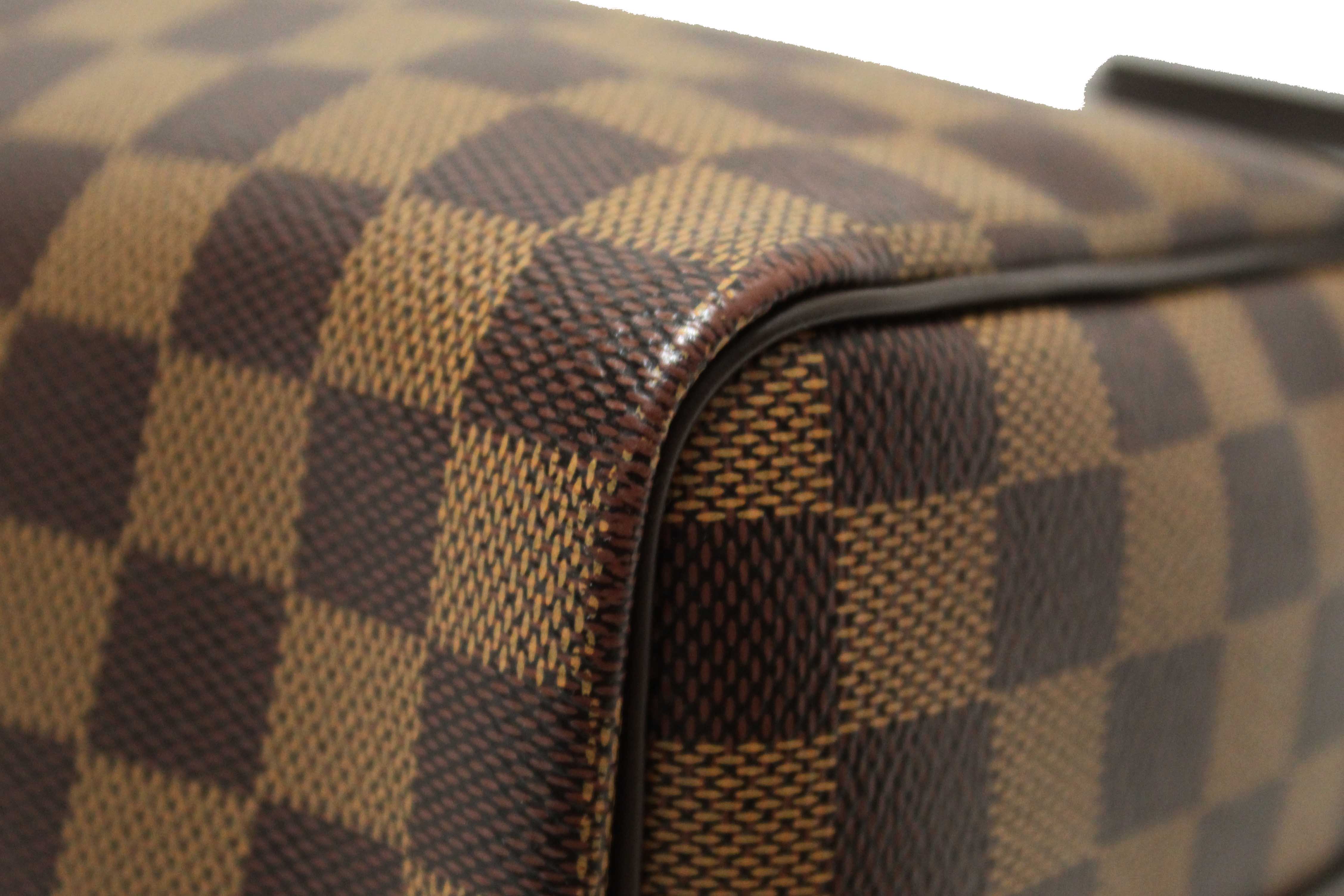 Authentic Louis Vuitton Damier Ebene Speedy 25 Bandouliere Bag