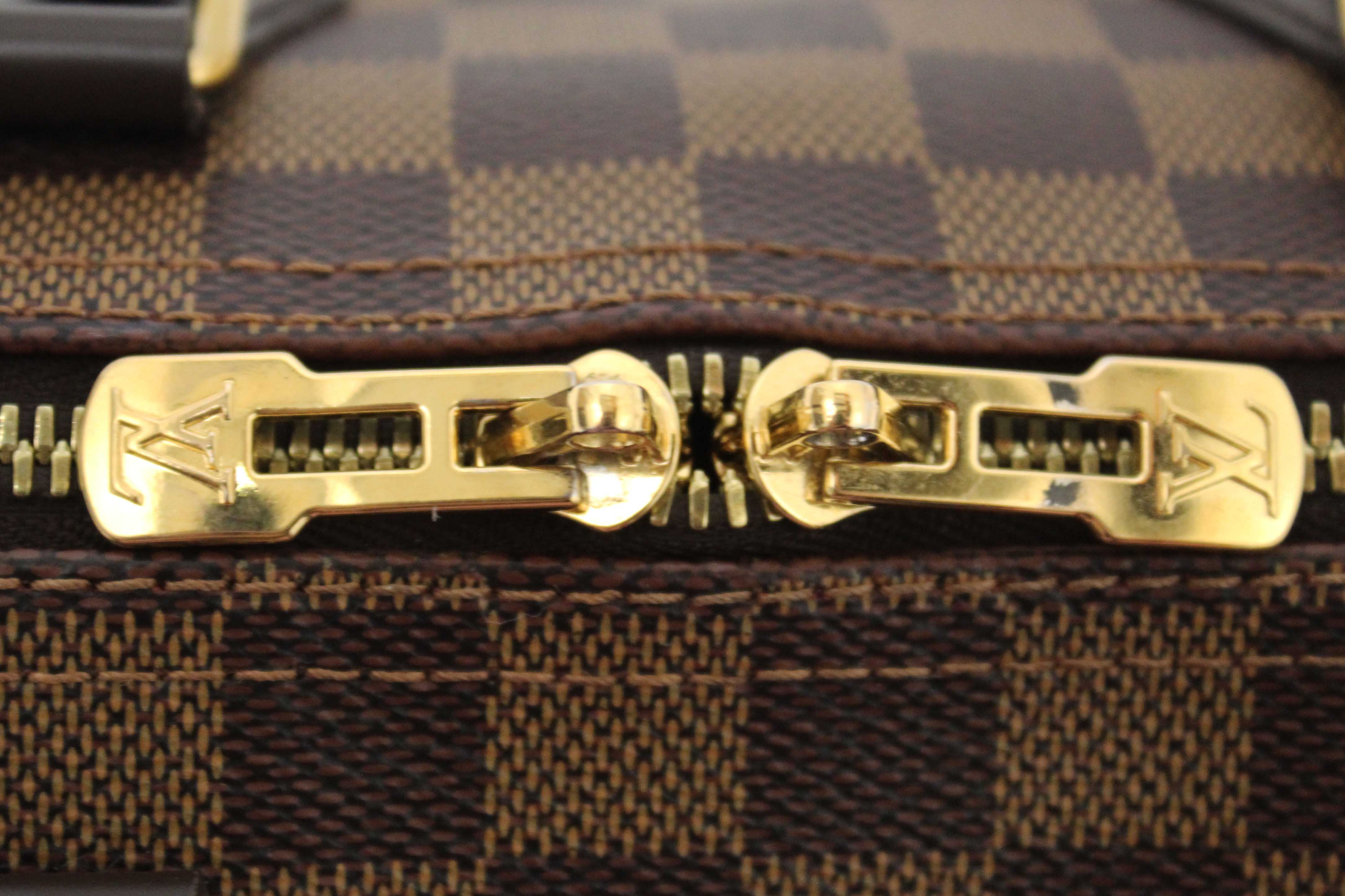 Authentic Louis Vuitton Damier Ebene Speedy 25 Bandouliere Bag