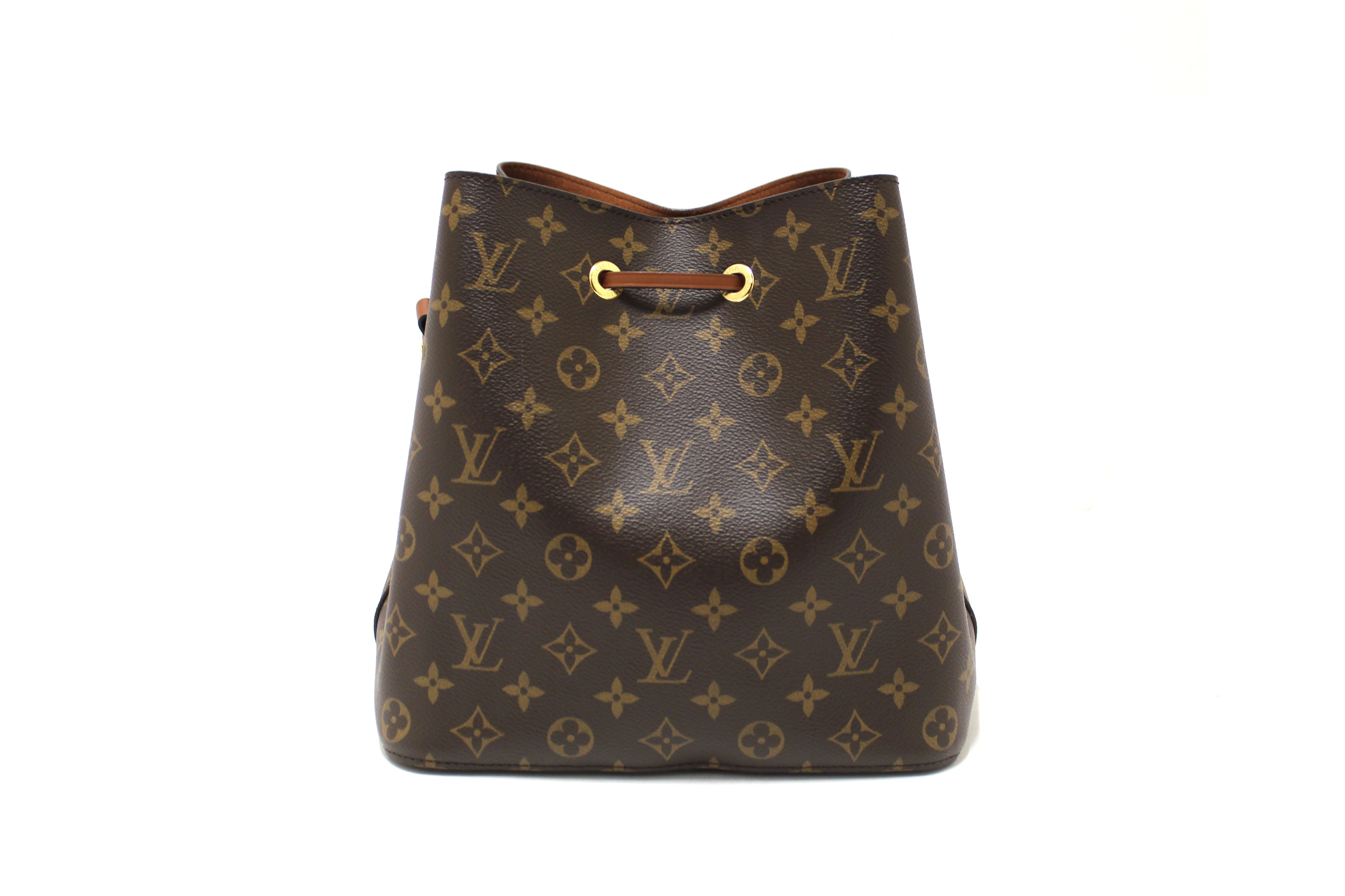 Authentic Louis Vuitton Classic Monogram Brown NeoNoe Shoulder Bucket Bag