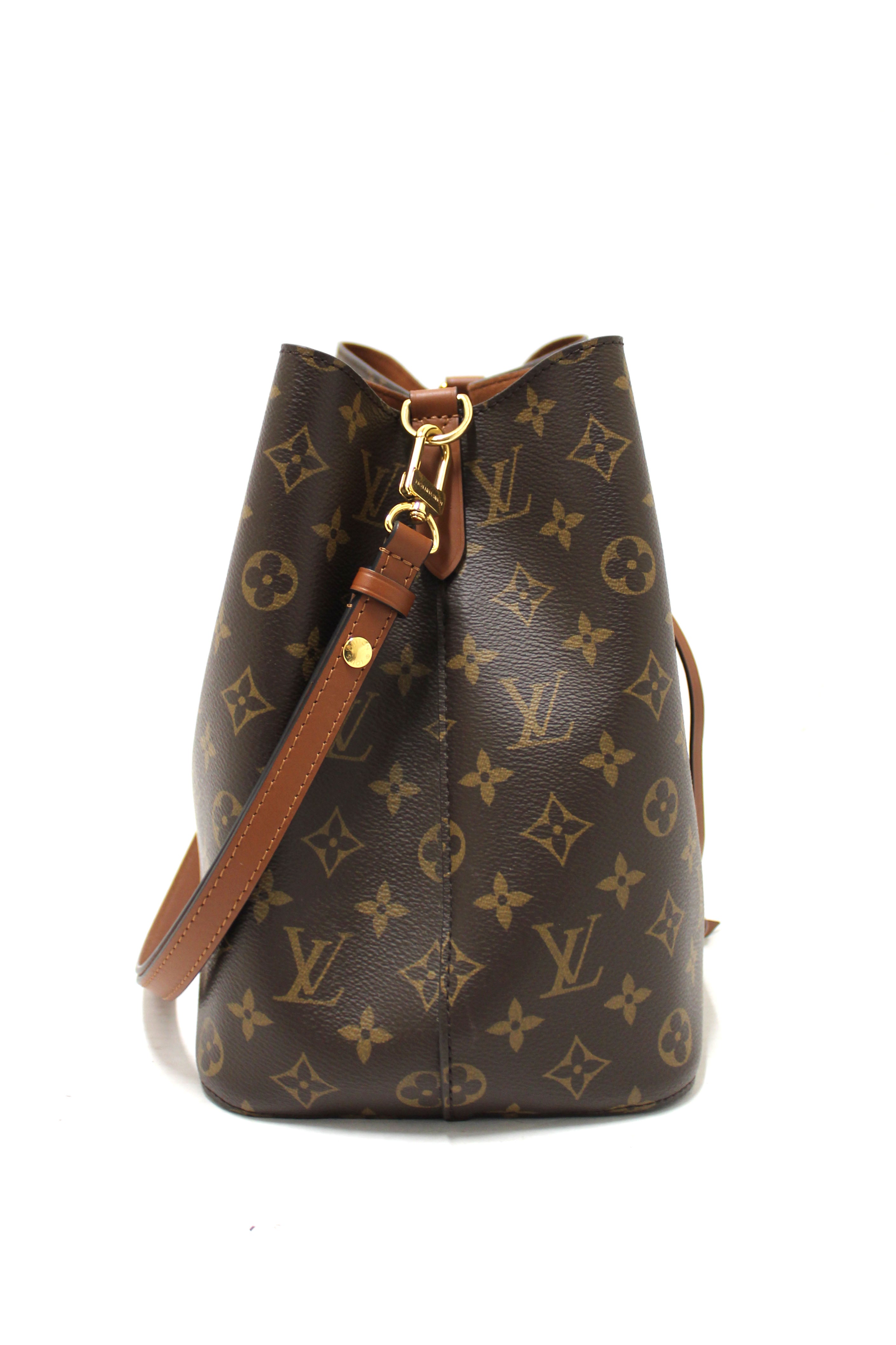 Authentic Louis Vuitton Classic Monogram Brown NeoNoe Shoulder Bucket Bag