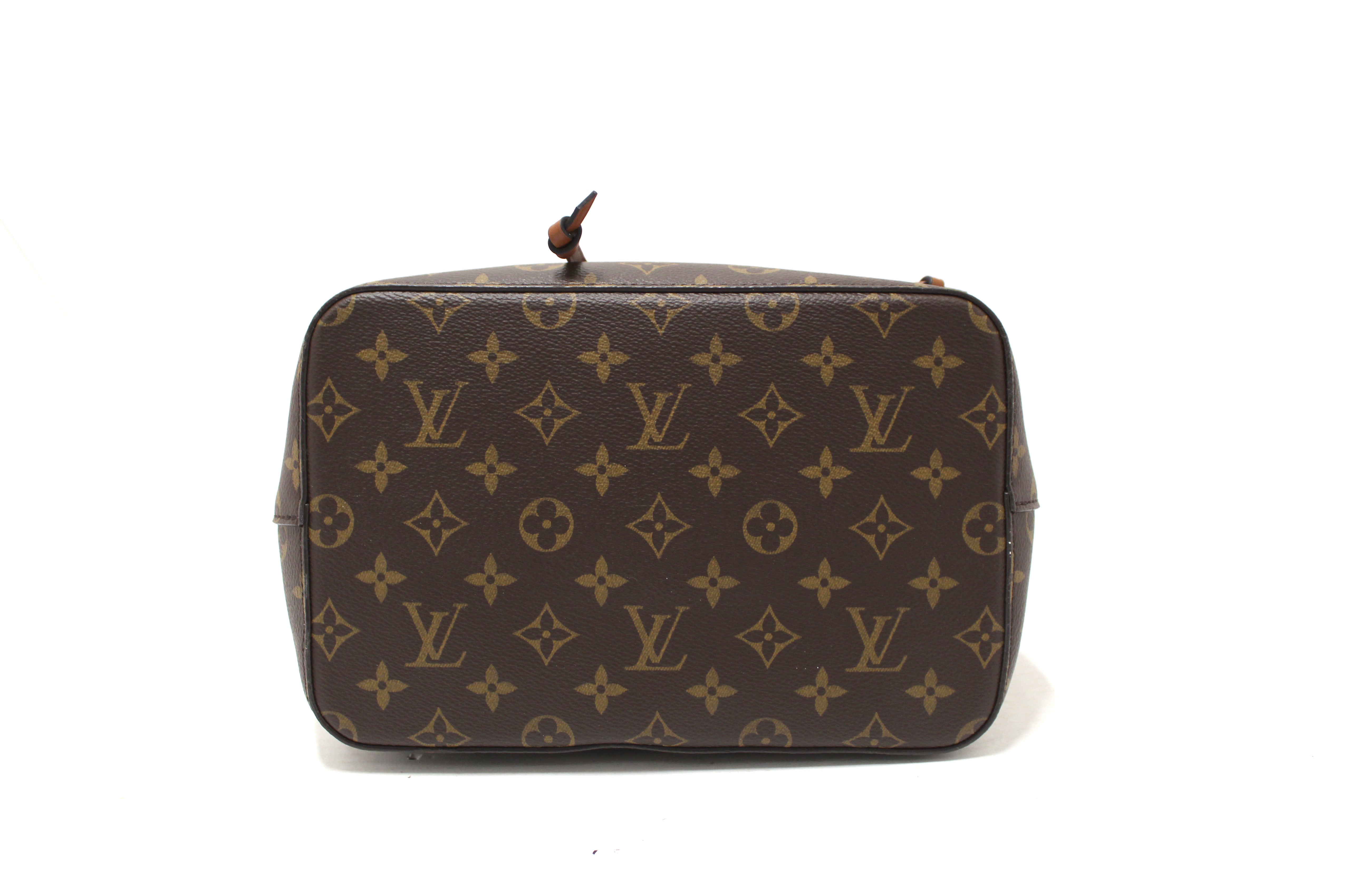 Authentic Louis Vuitton Classic Monogram Brown NeoNoe Shoulder Bucket Bag