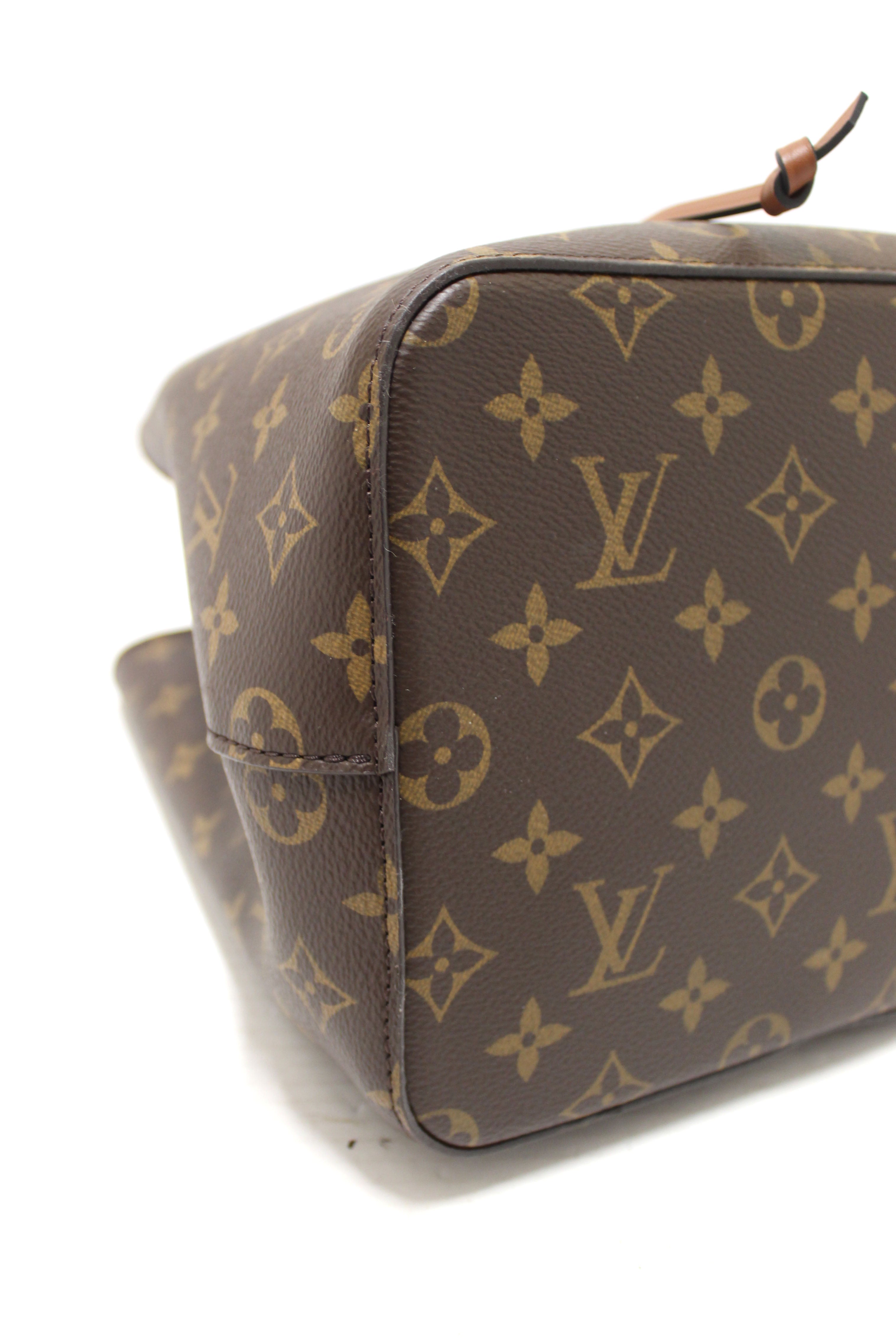 Authentic Louis Vuitton Classic Monogram Brown NeoNoe Shoulder Bucket Bag