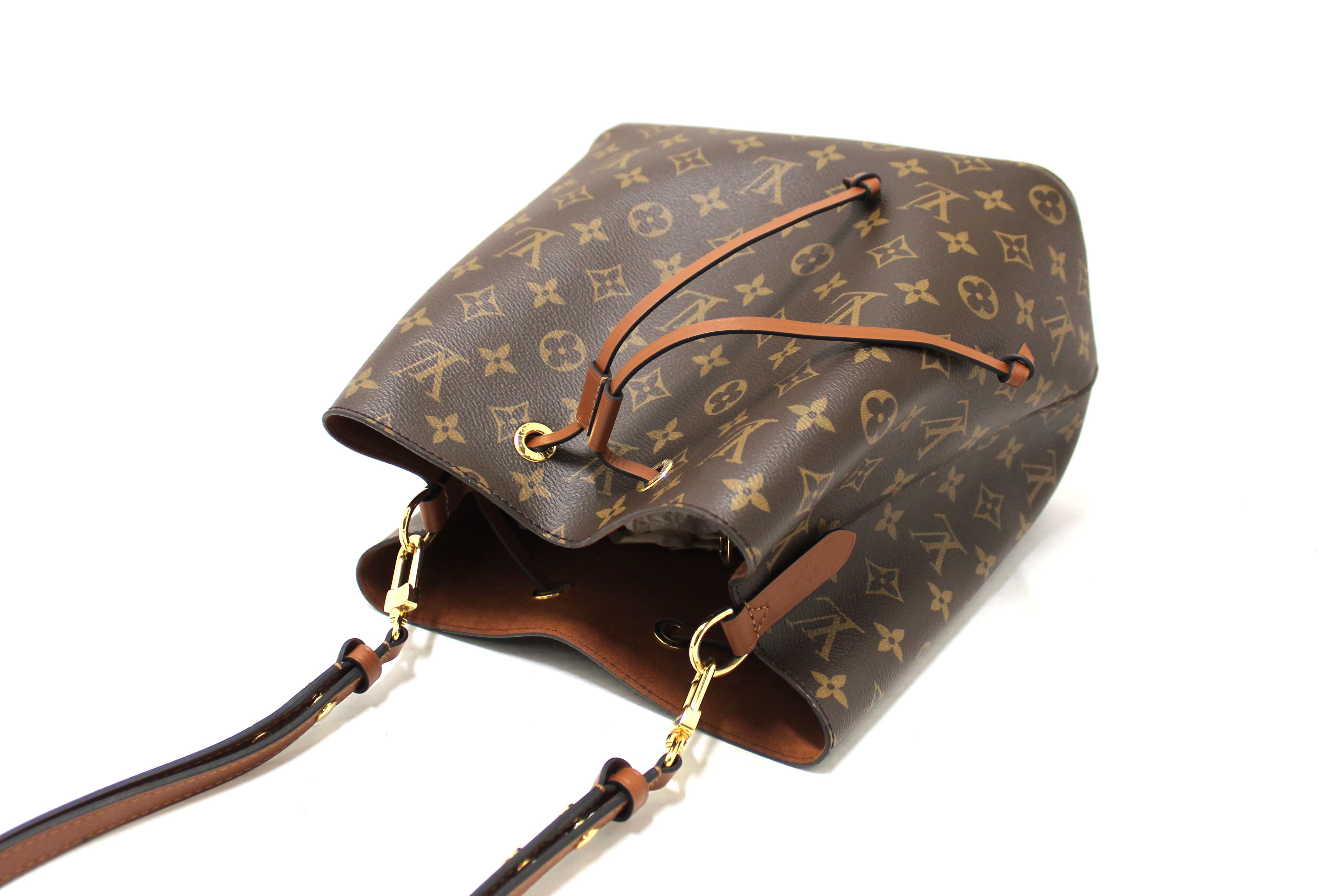 Authentic Louis Vuitton Classic Monogram Brown NeoNoe Shoulder Bucket Bag