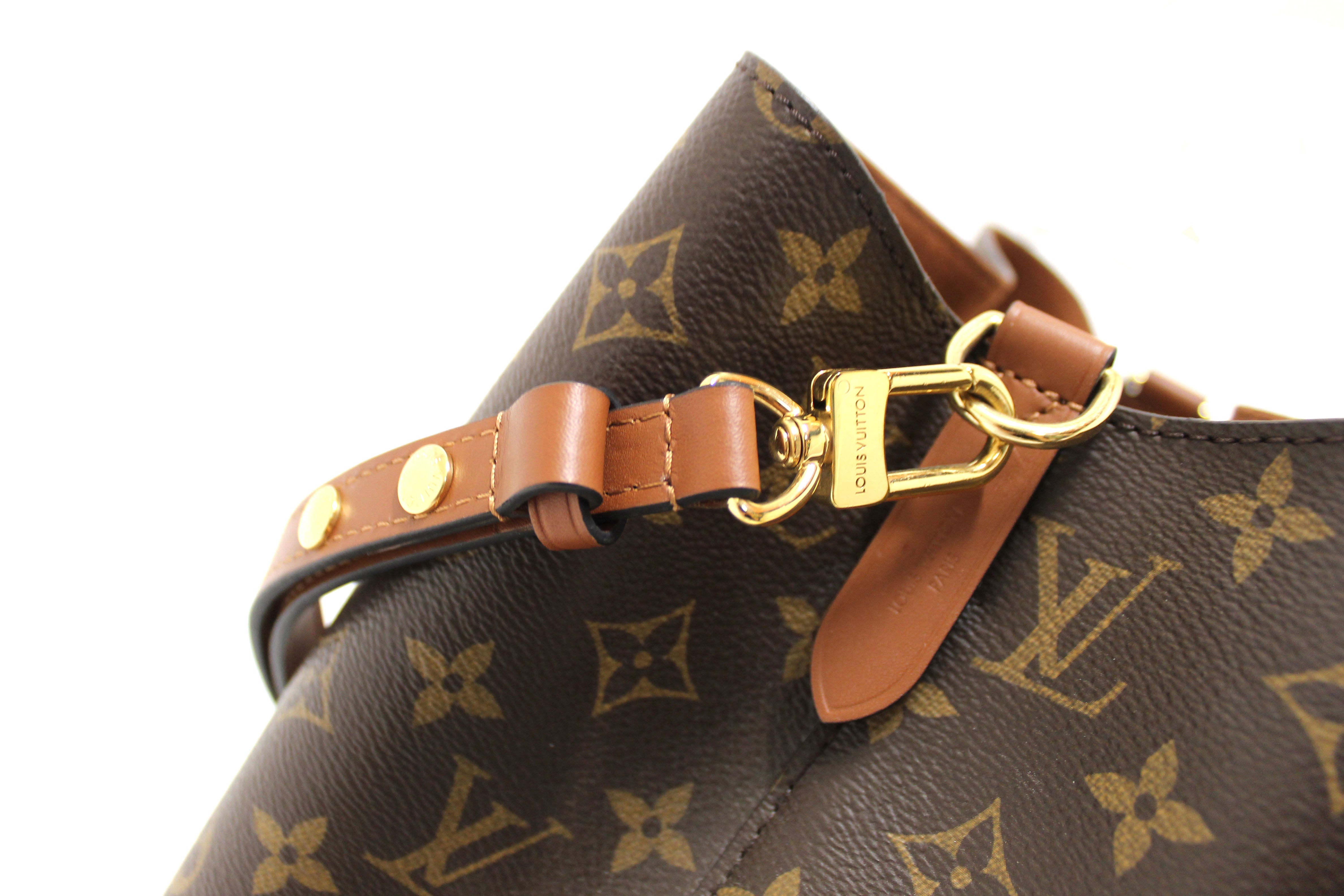 Authentic Louis Vuitton Classic Monogram Brown NeoNoe Shoulder Bucket Bag