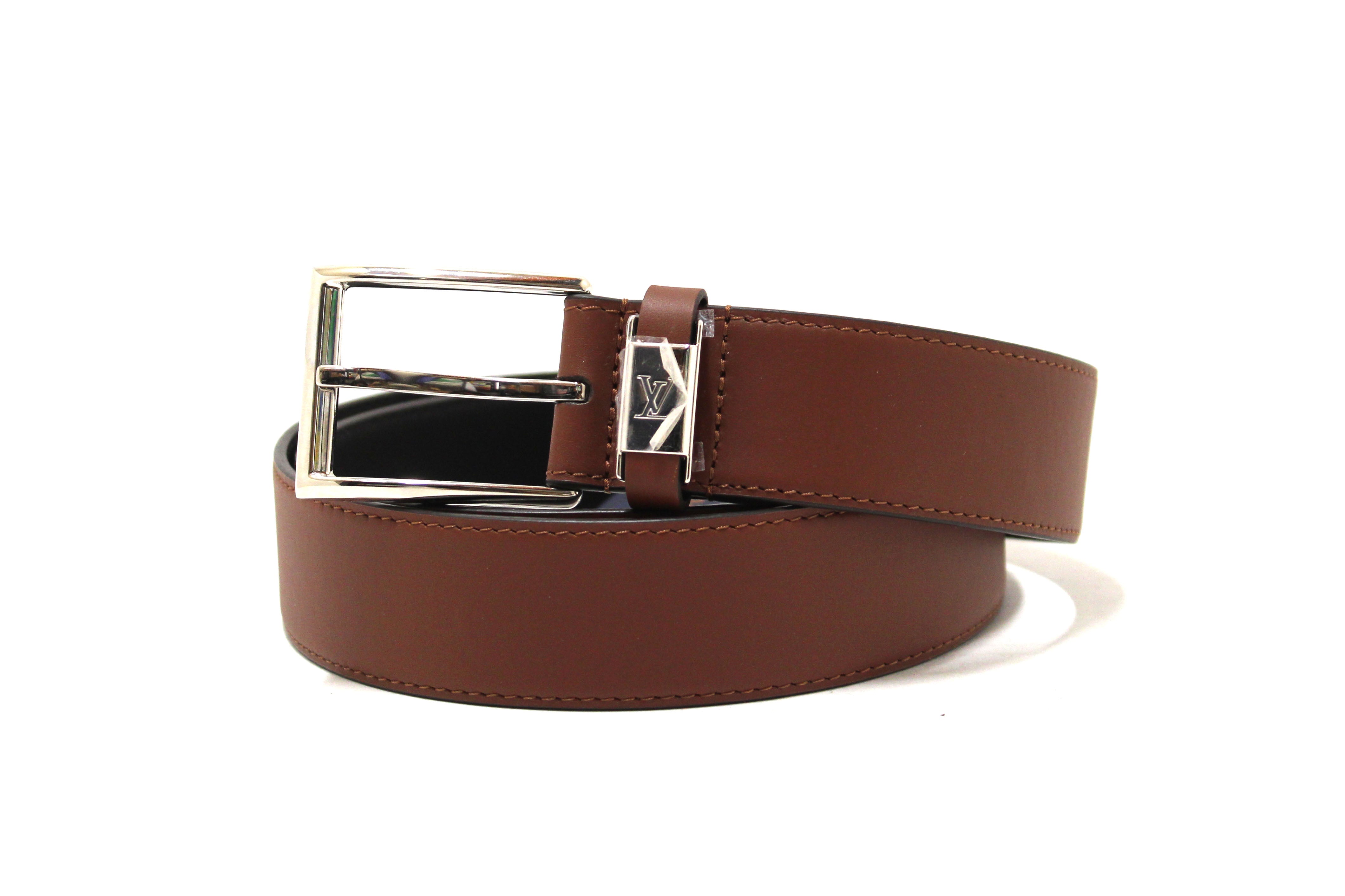 NEW Authentic Louis Vuitton Vedome 35mm Brown Belt 100/40 – Paris