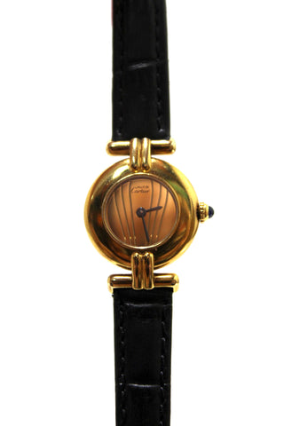Authentic Cartier Vintage Must De Colisee Vermeil Watch 078301