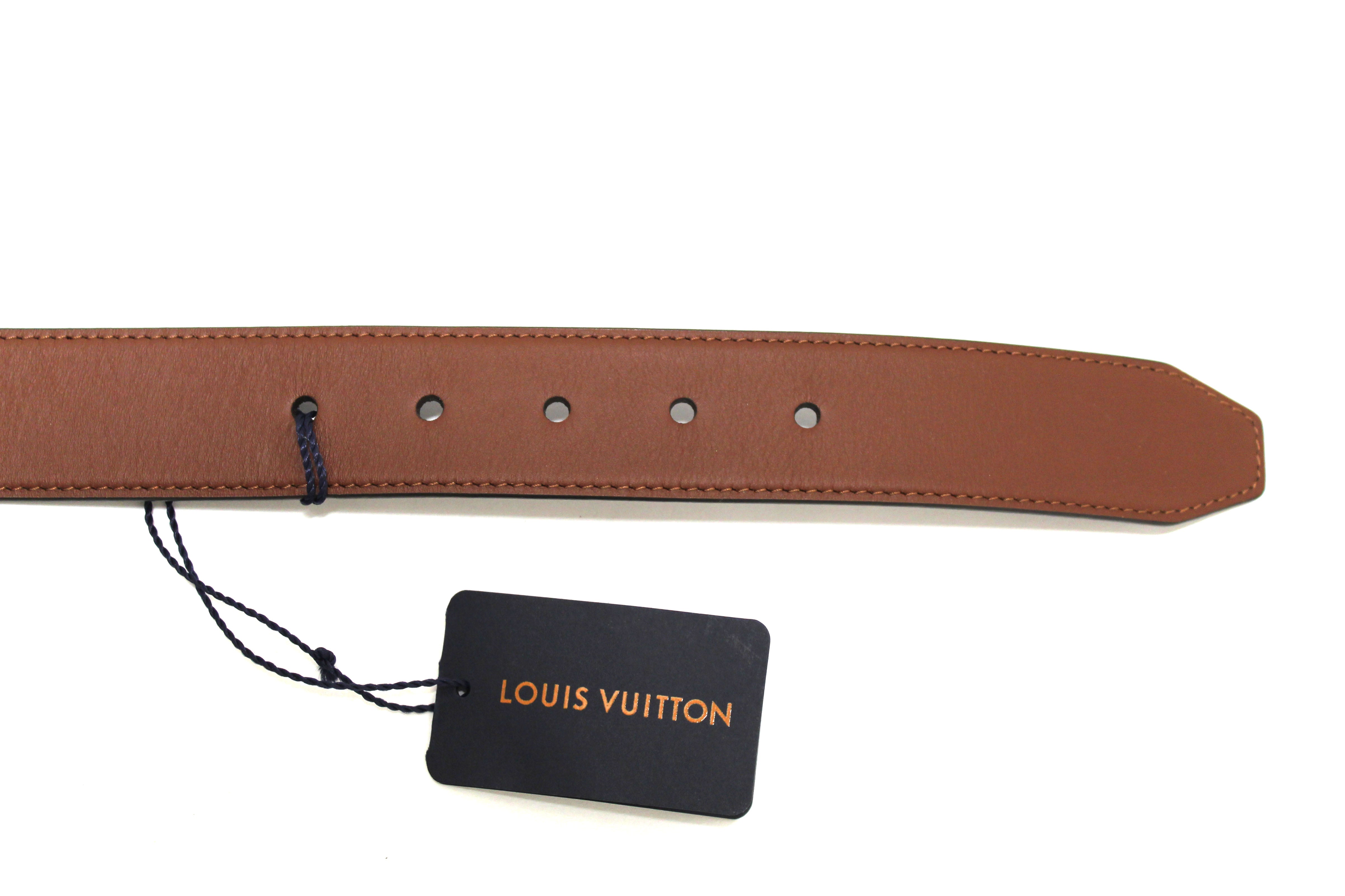 NEW Authentic Louis Vuitton Vedome 35mm Brown Belt 100/40