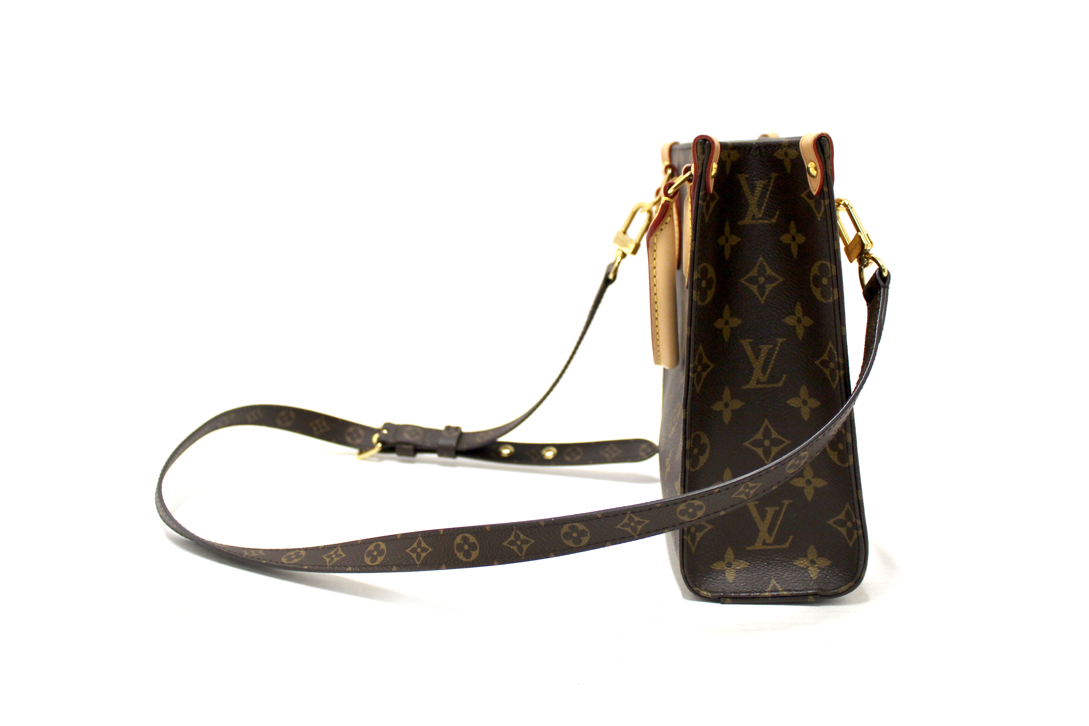 Authentic Louis Vuitton Classic Monogram Canvas Sac Plat BB Handbag