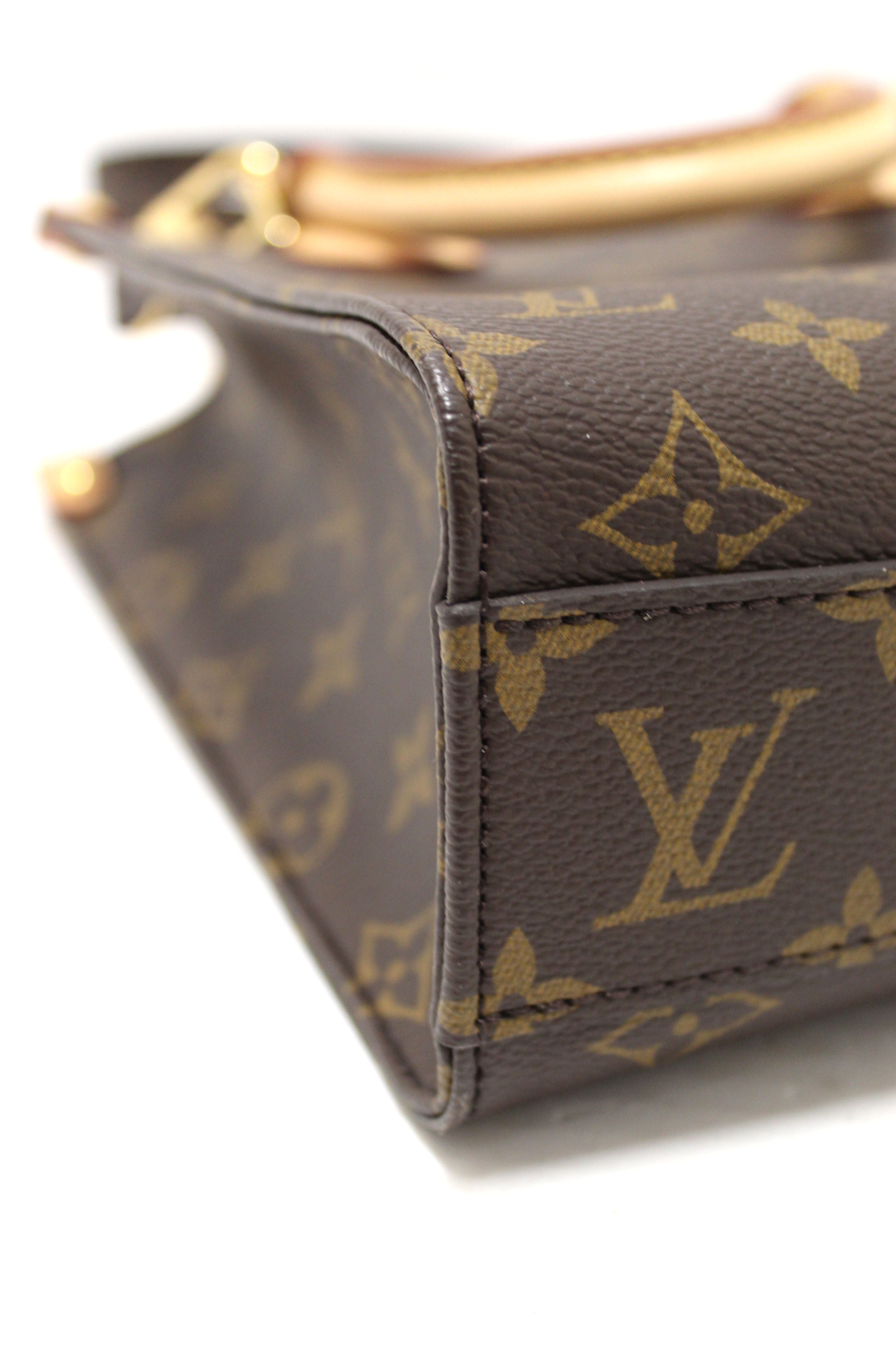 Authentic Louis Vuitton Classic Monogram Canvas Sac Plat BB Handbag