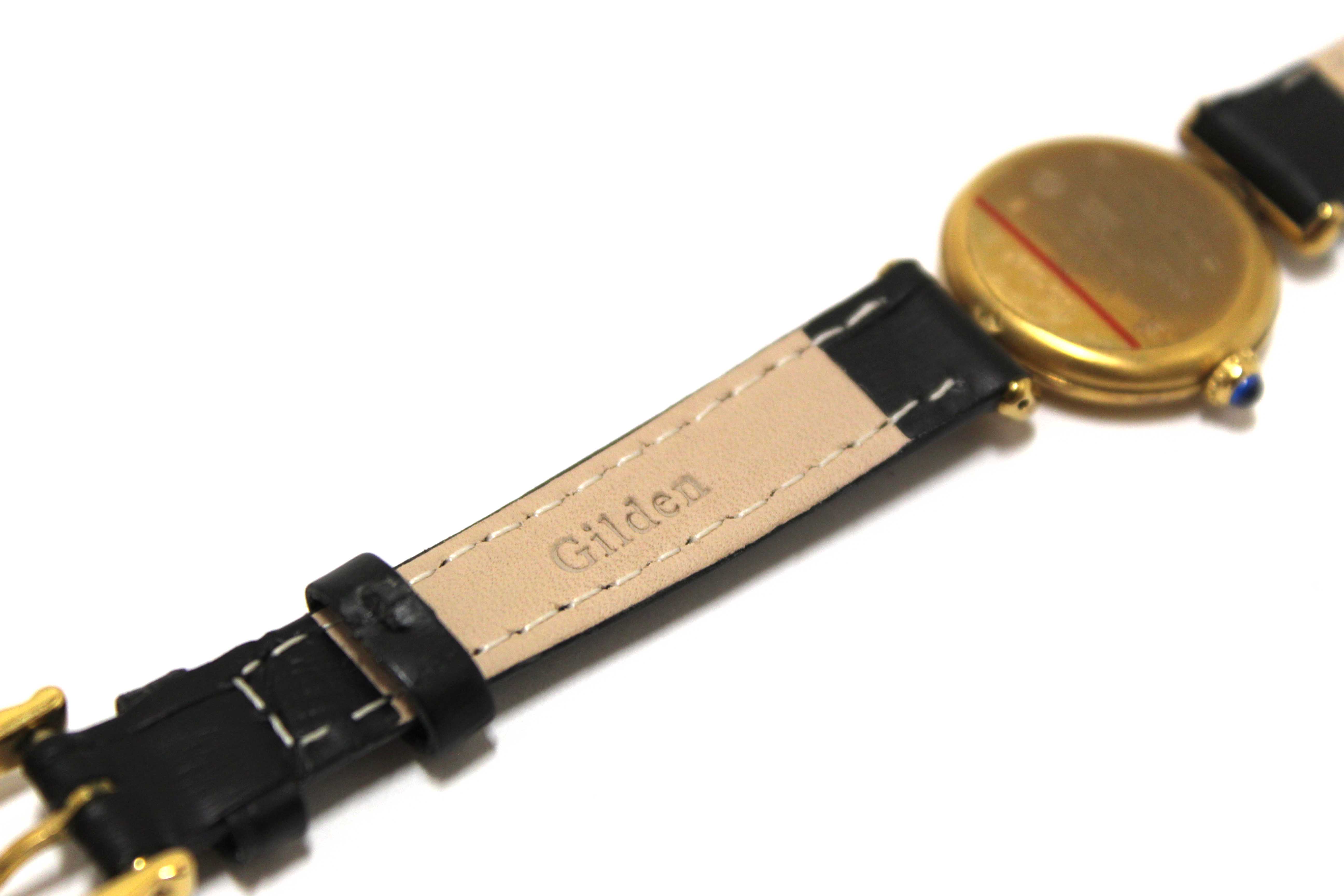 Authentic Cartier Vintage Must De Colisee Vermeil Watch 078301