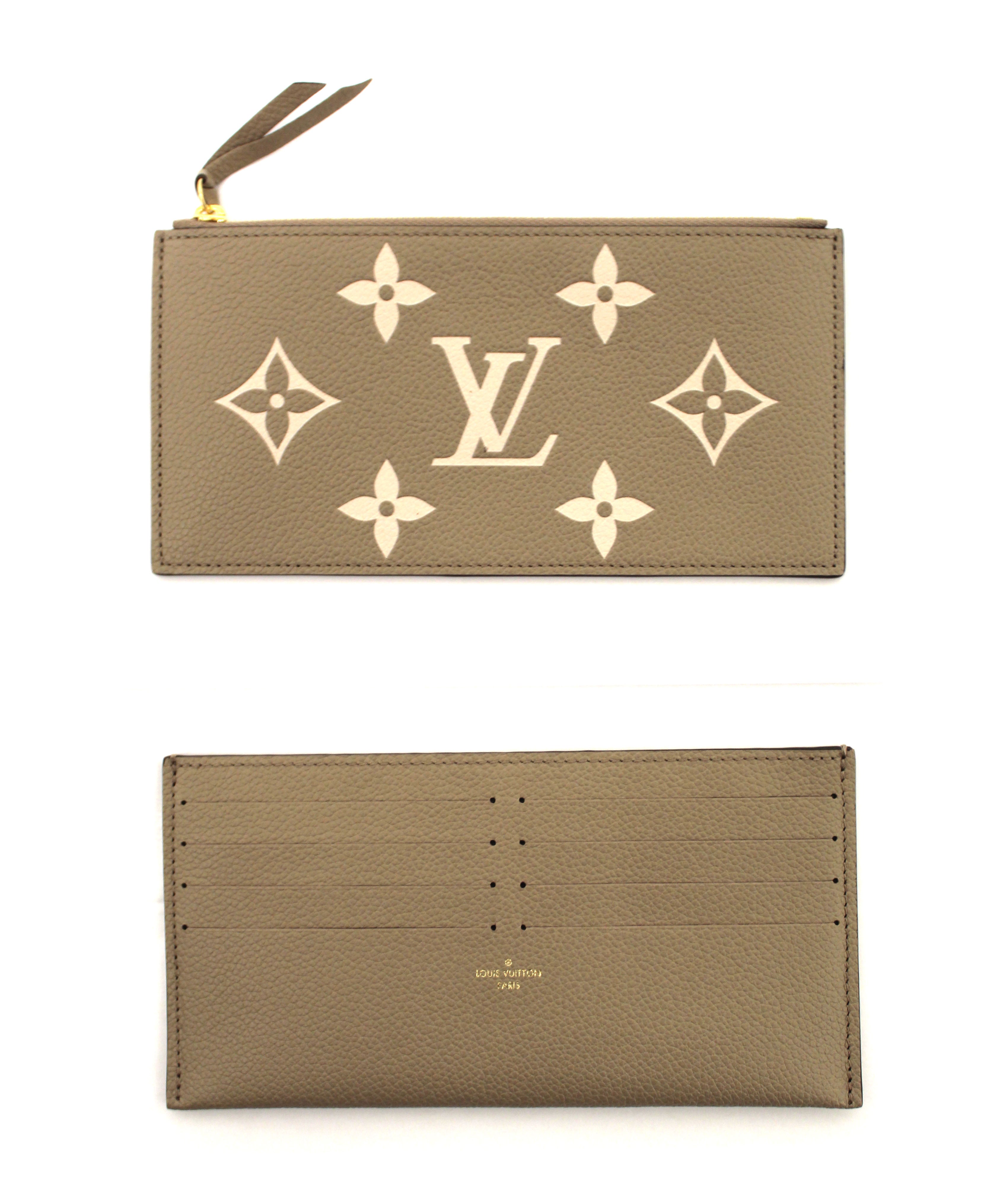 LOUIS VUITTON Wallet On Chain Ivy Bicolore Tourterelle Creme Monogram Empreinte