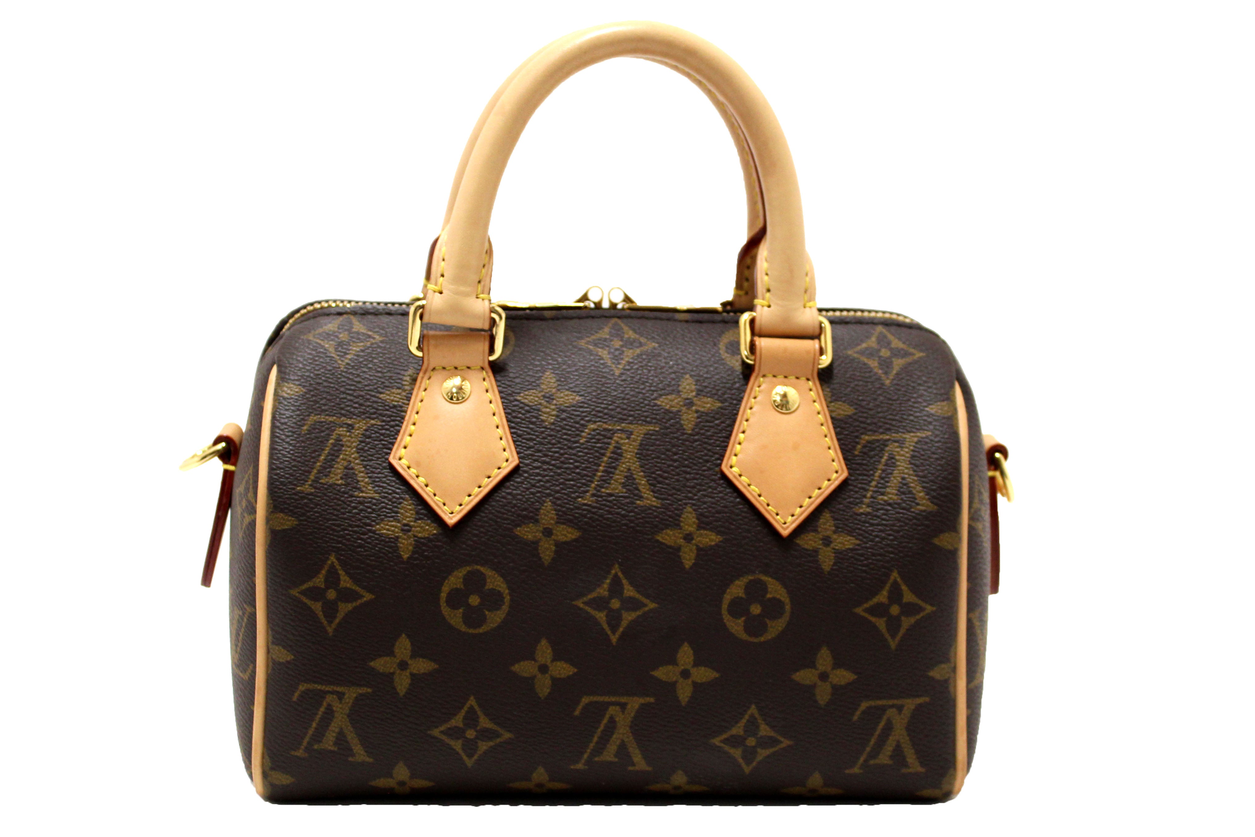 Authentic Louis Vuitton Classic Monogram Speedy 20 Bandoulière Bag